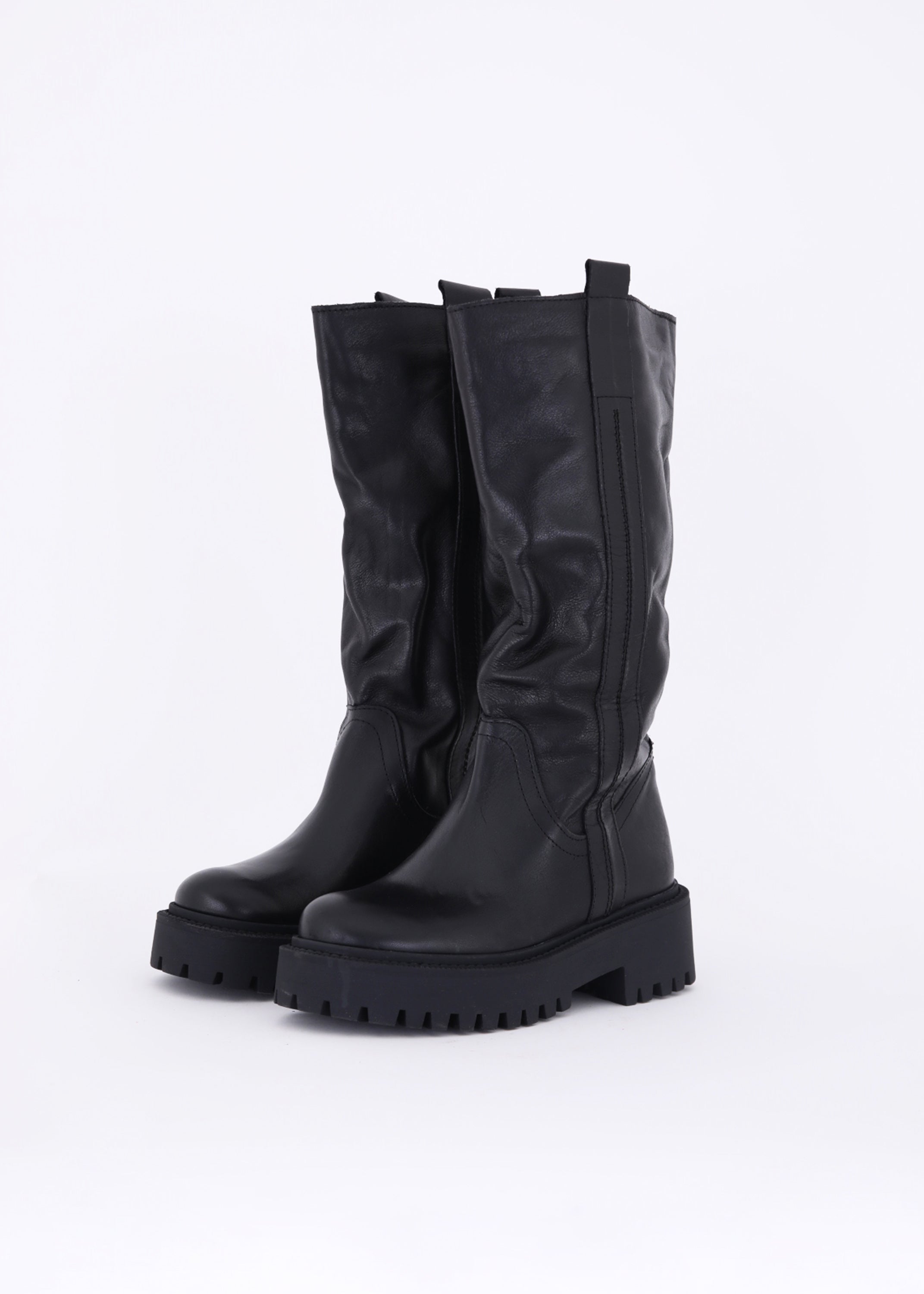 Stivali in pelle con gambale alto - FW23