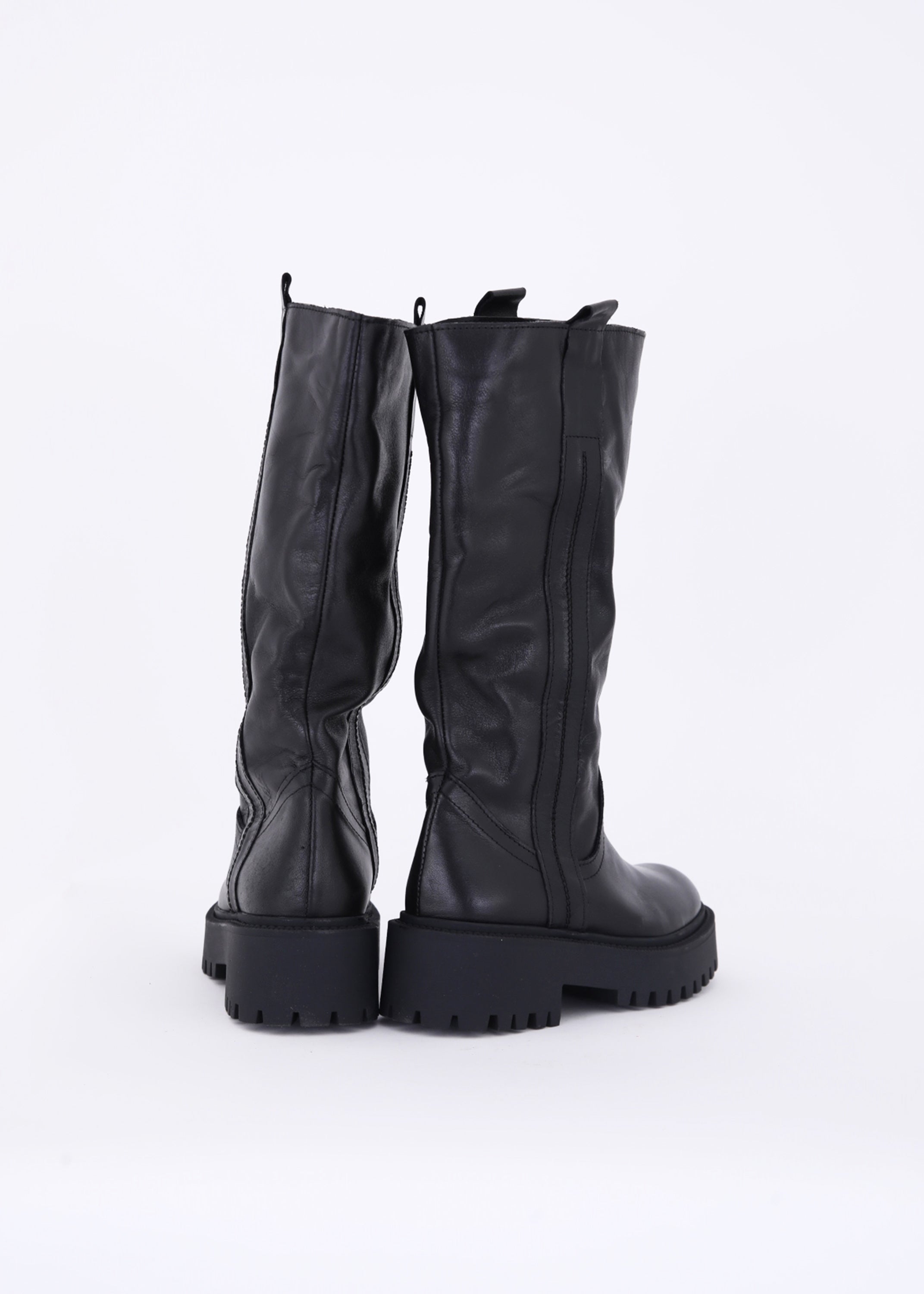 Stivali in pelle con gambale alto - FW23