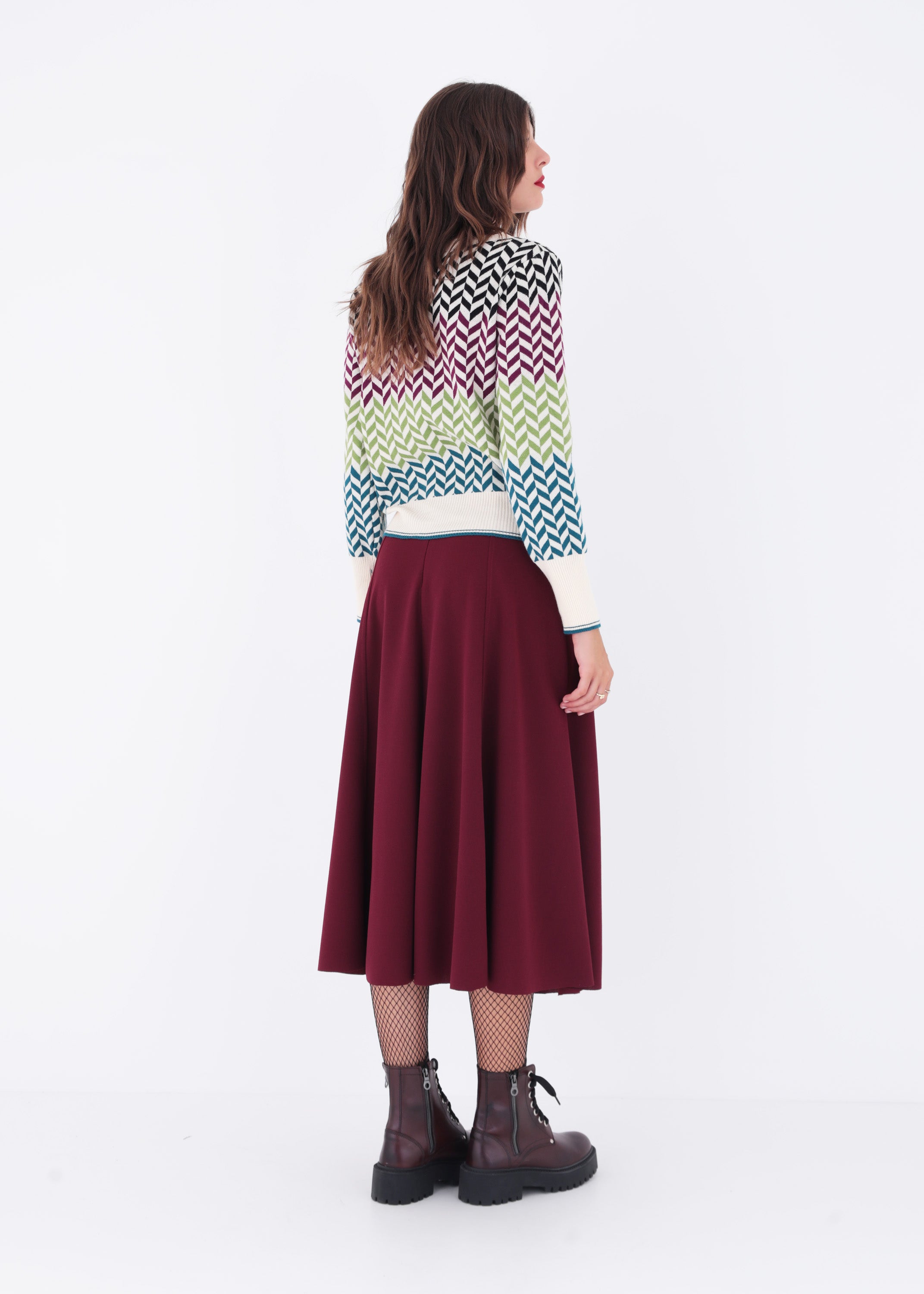 Gonna a ruota in scuba crepe - FW23