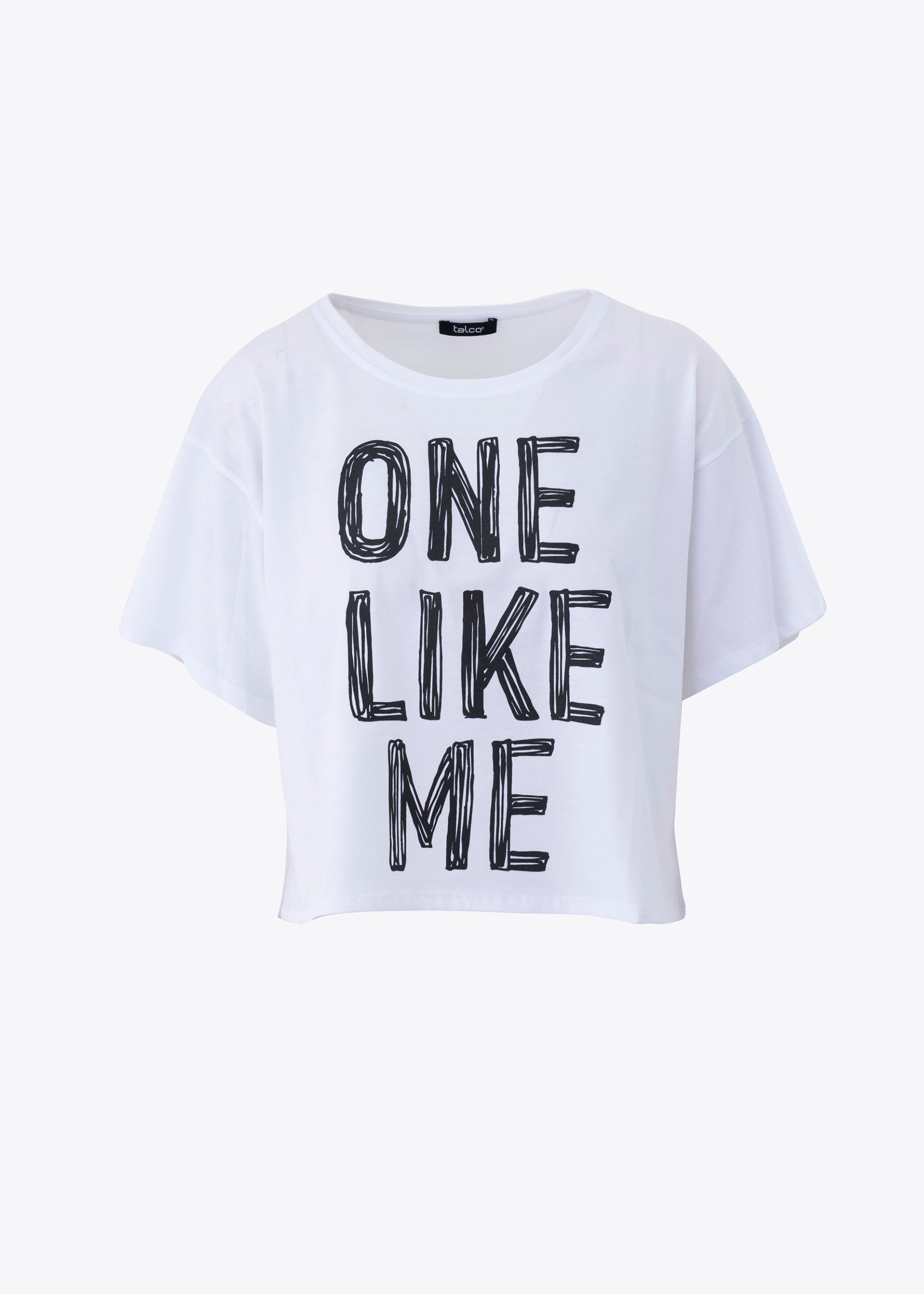 T-shirt boxy fit con scritta - PE25
