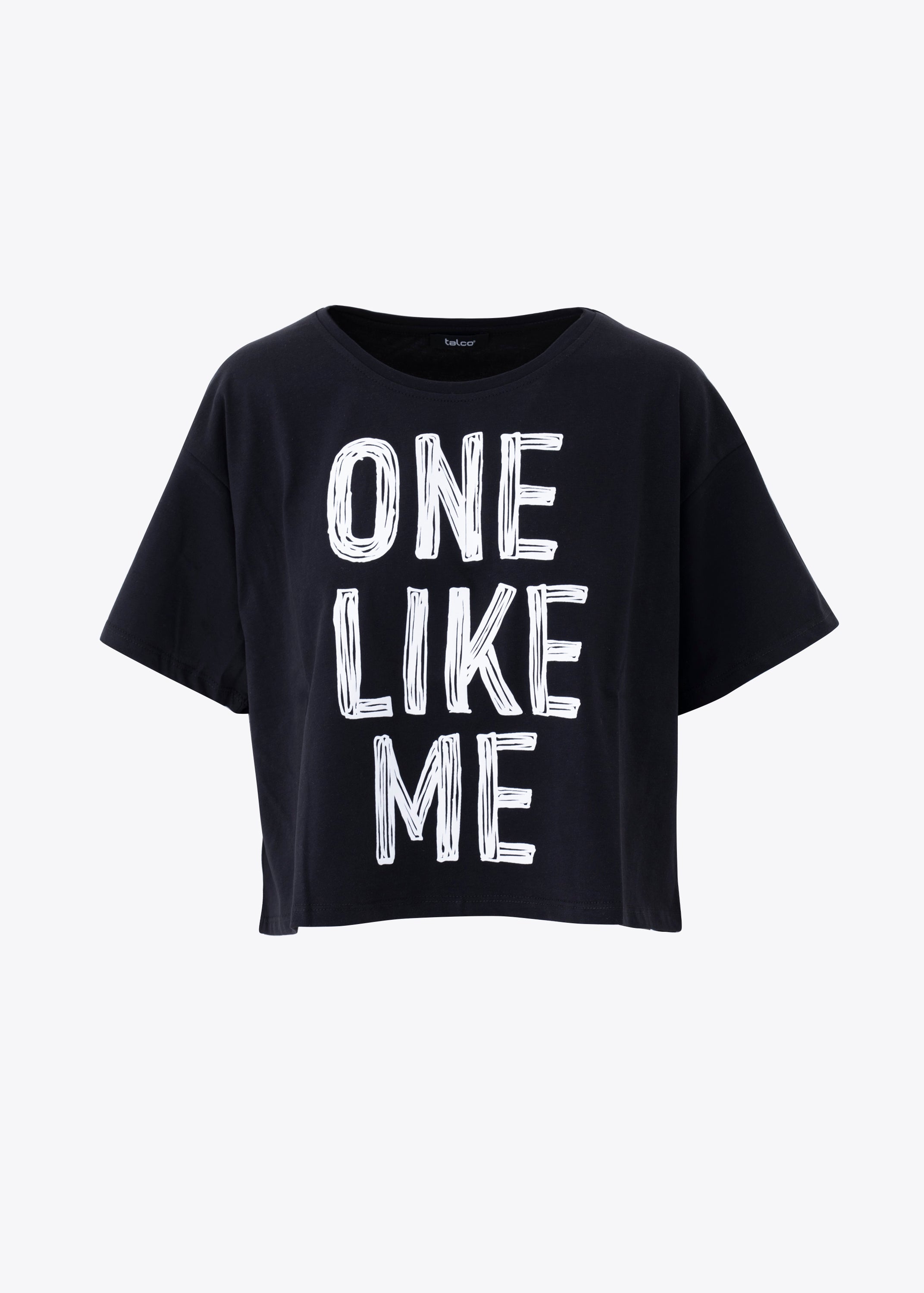 T-shirt boxy fit con scritta - PE25
