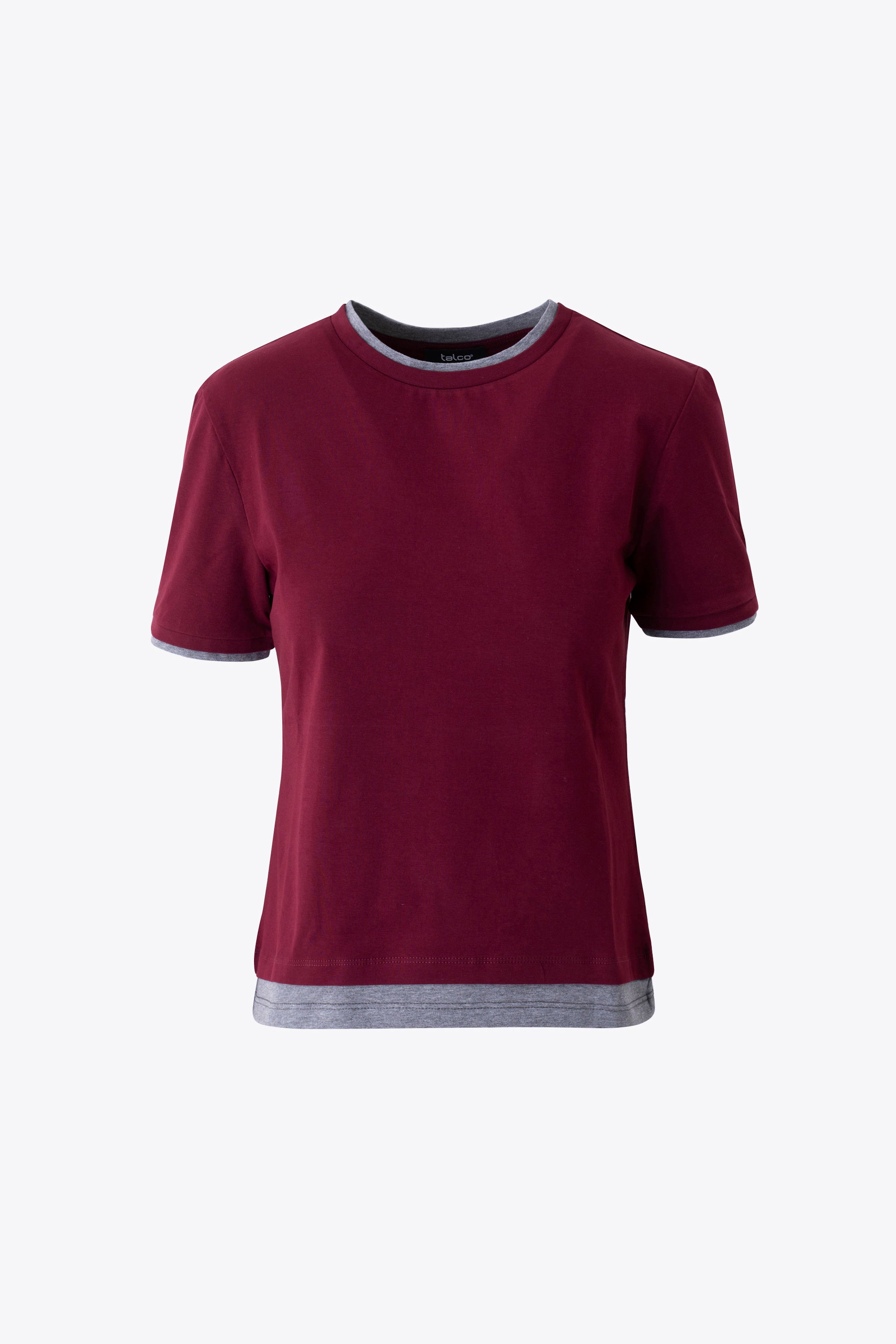 T-shirt in viscosa con profili a contrasto - FW26