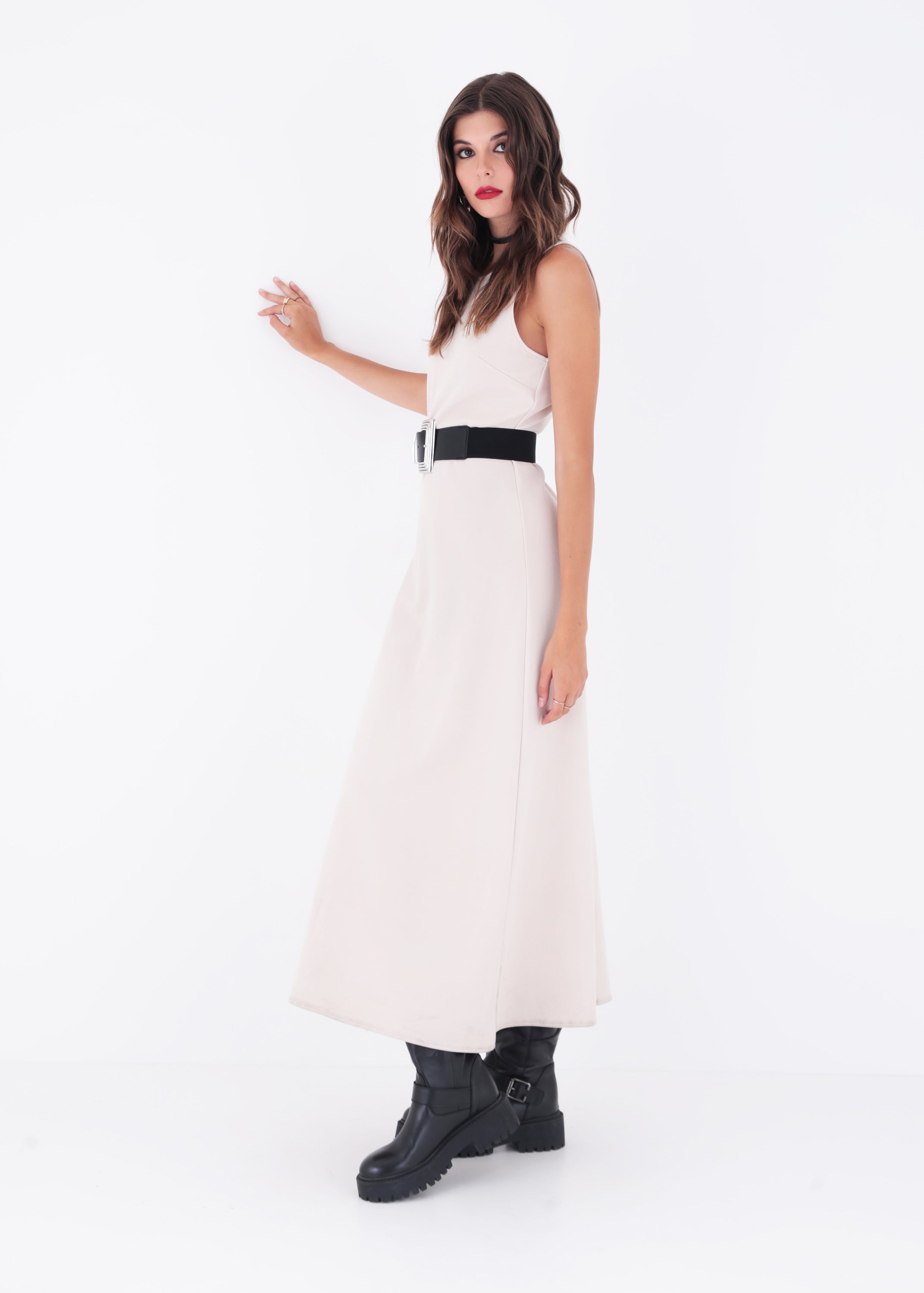 Abito lungo in punto milano - FW23
