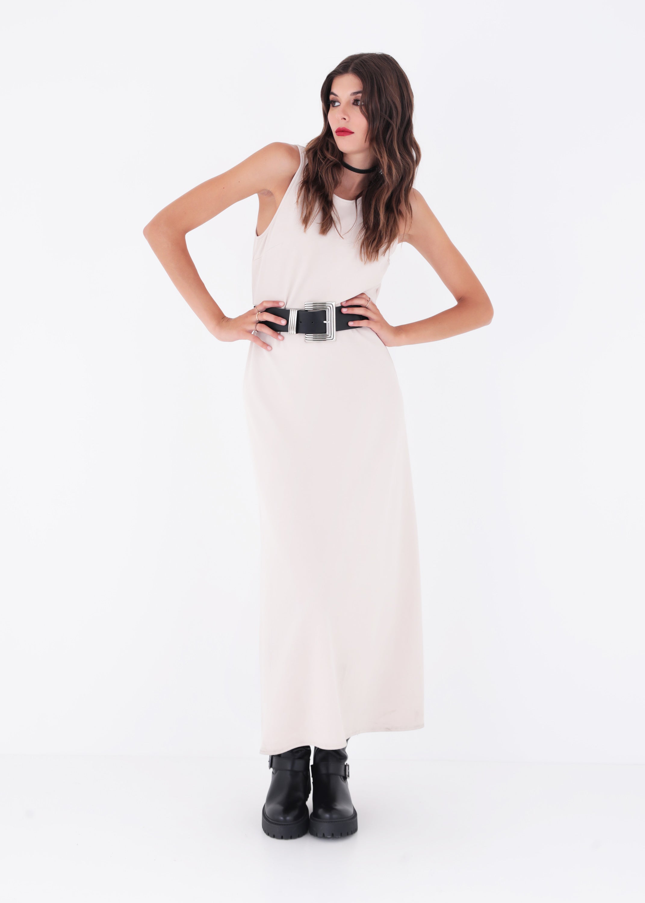 Abito lungo in punto milano - FW23