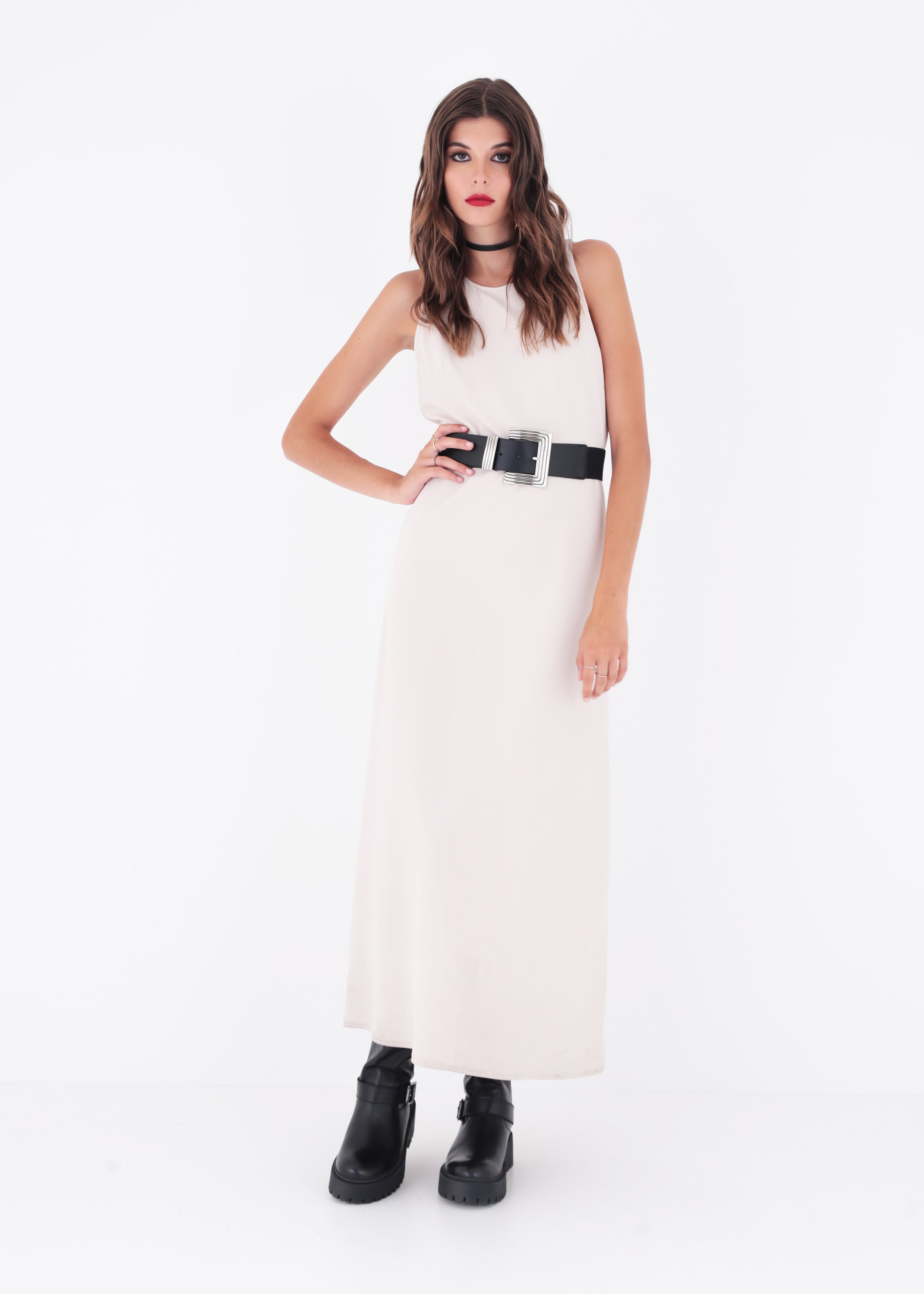 Abito lungo in punto milano - FW23