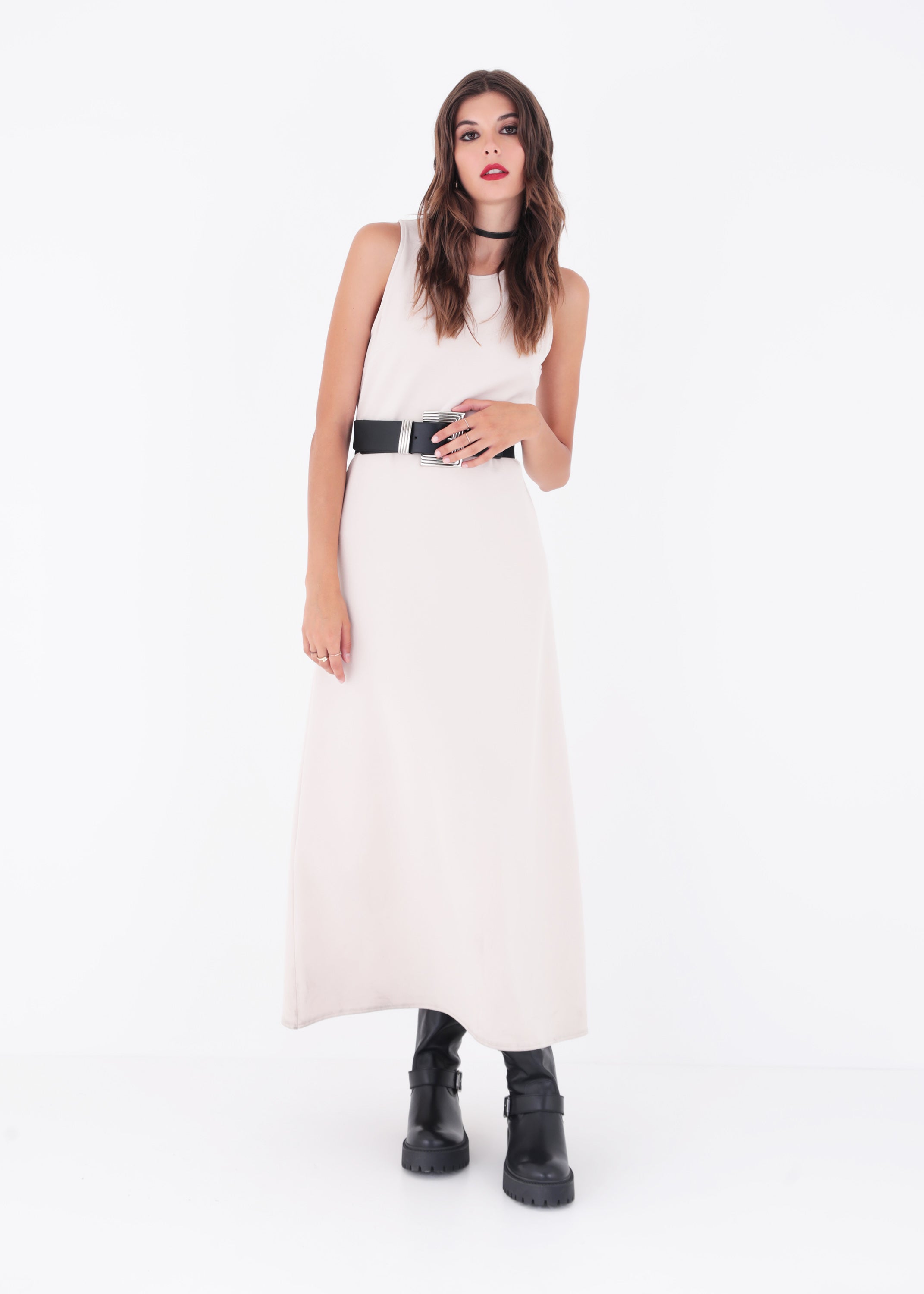 Abito lungo in punto milano - FW23