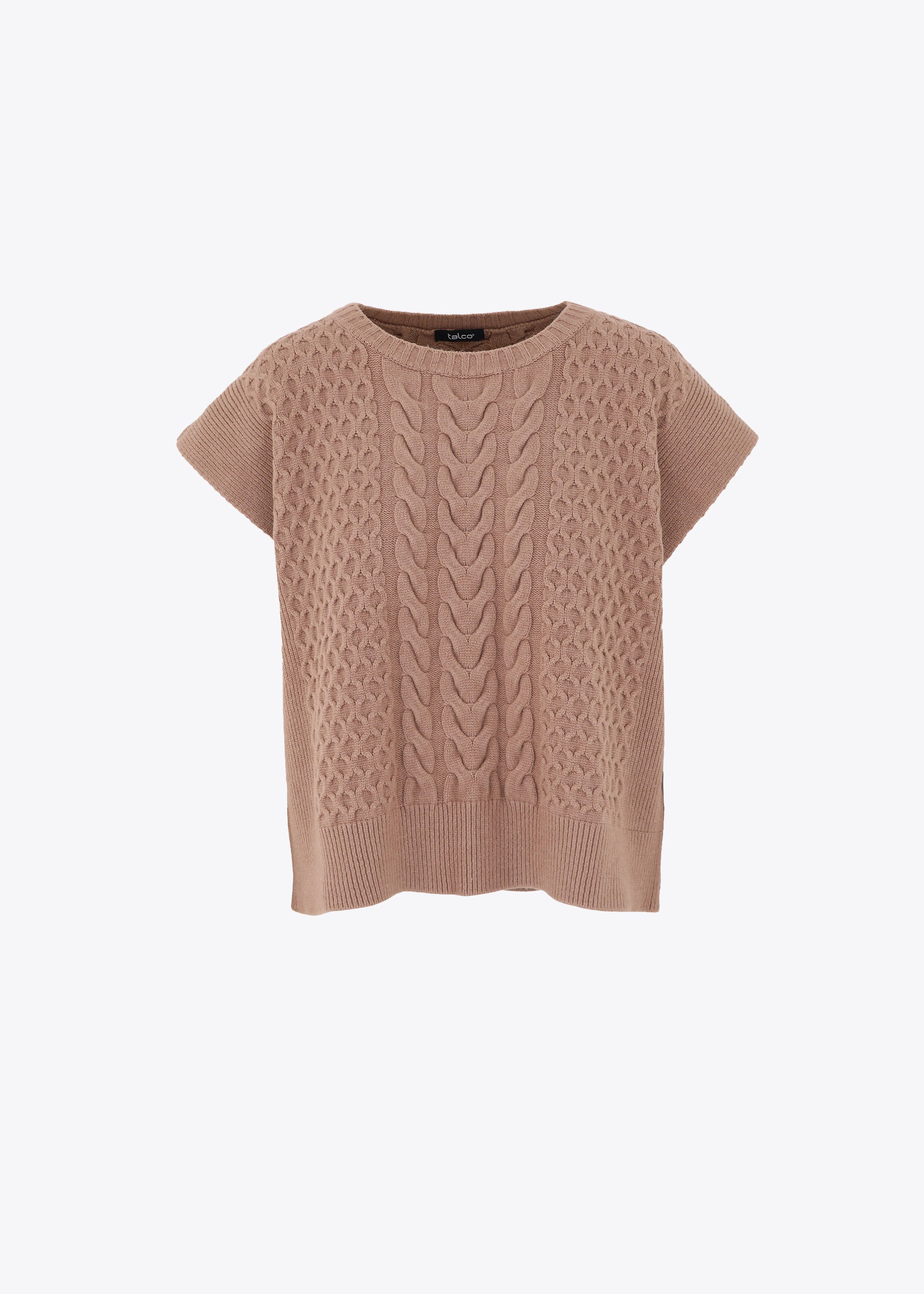 Gilet in maglia con trecce - FW23