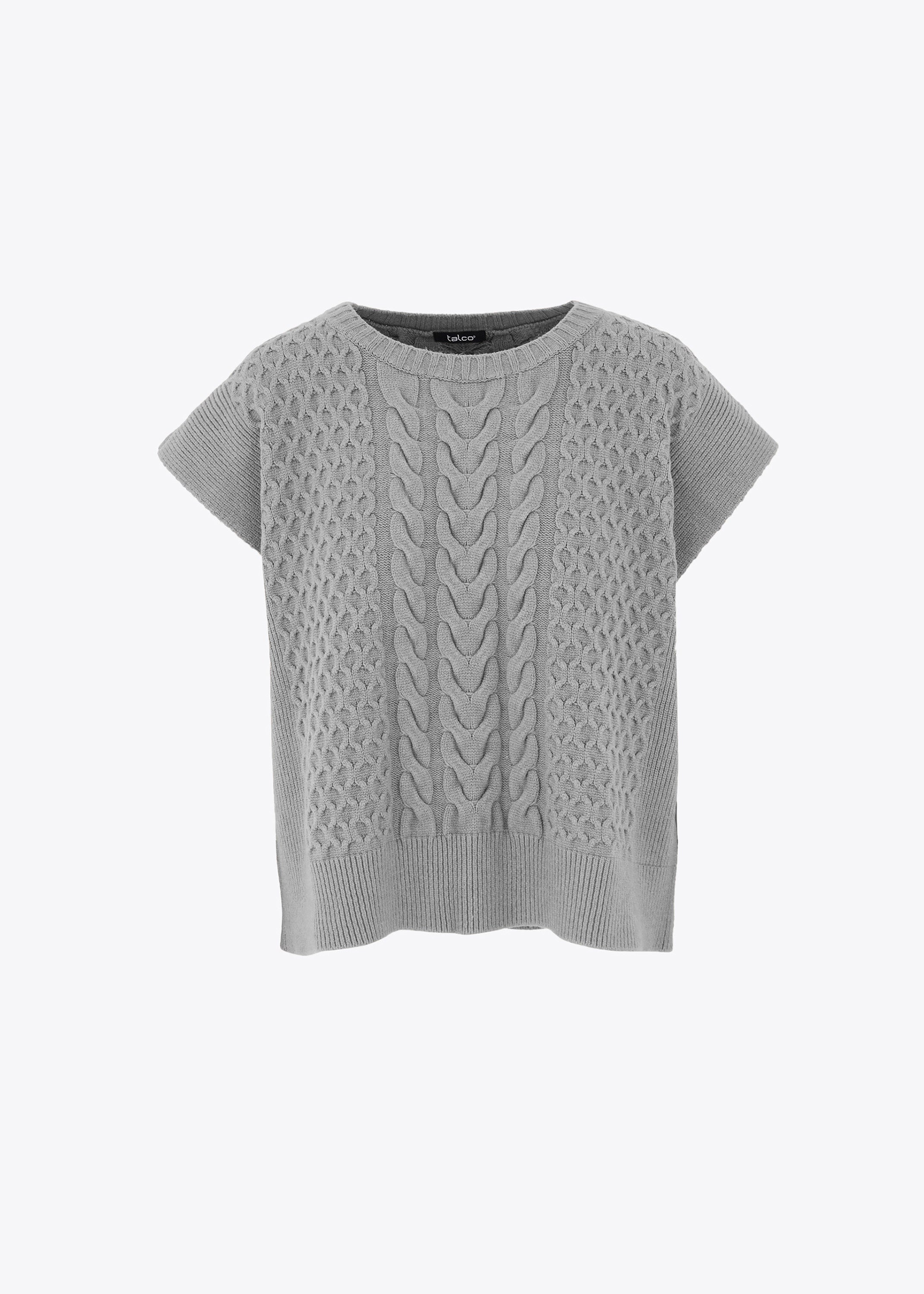 Gilet in maglia con trecce - FW23