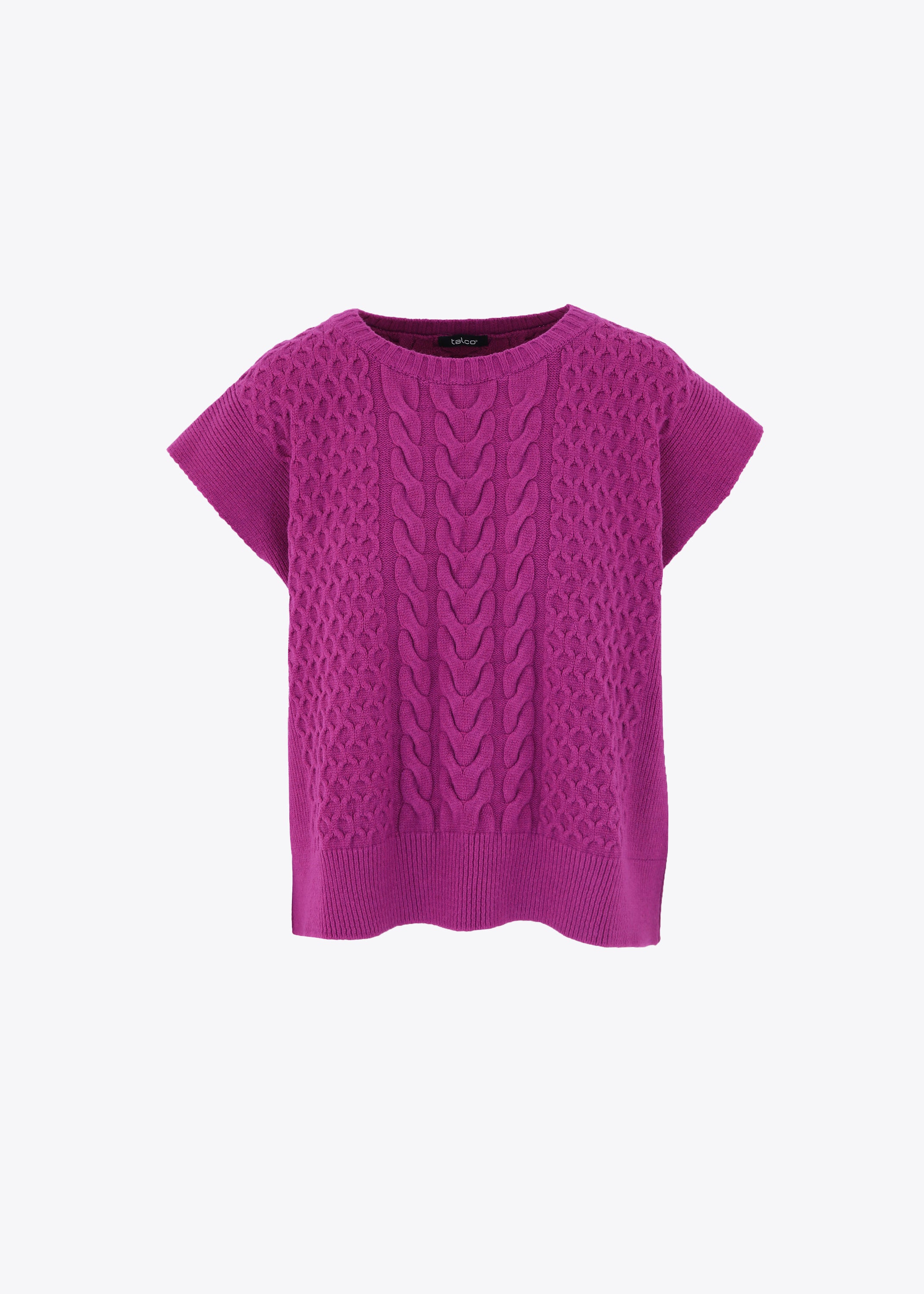 Gilet in maglia con trecce - FW23