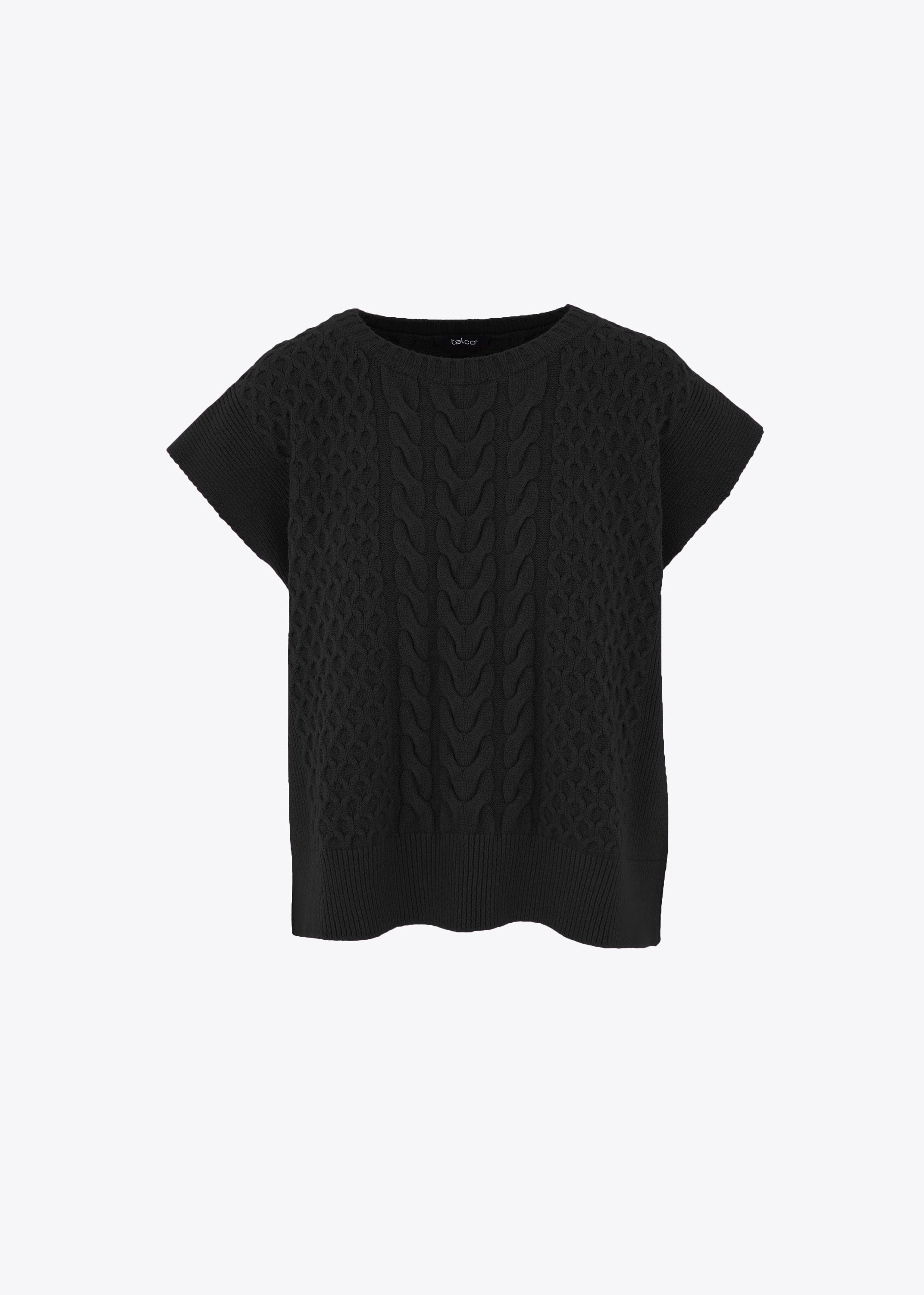 Gilet in maglia con trecce - FW23