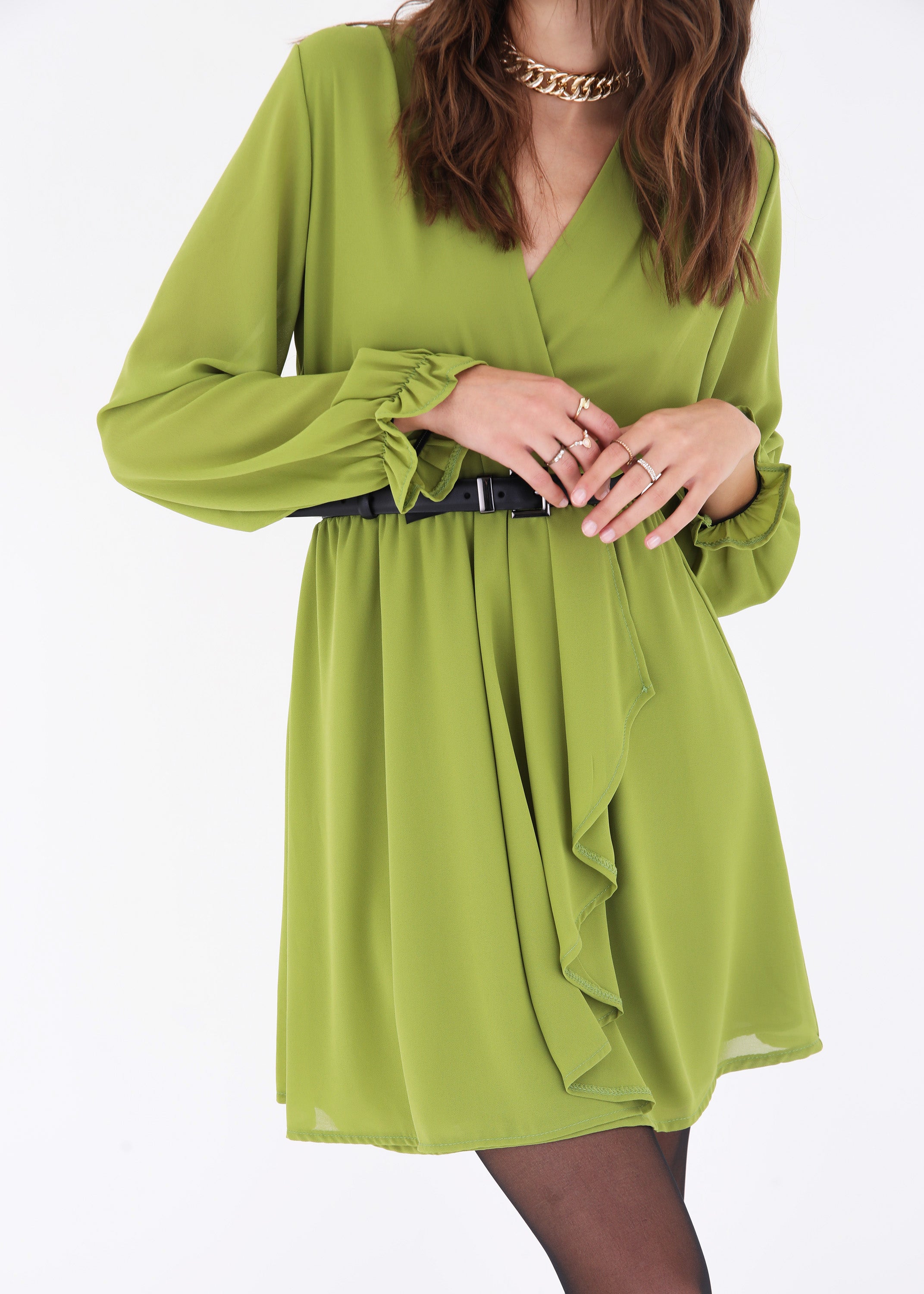 Abito corto in georgette - FW23