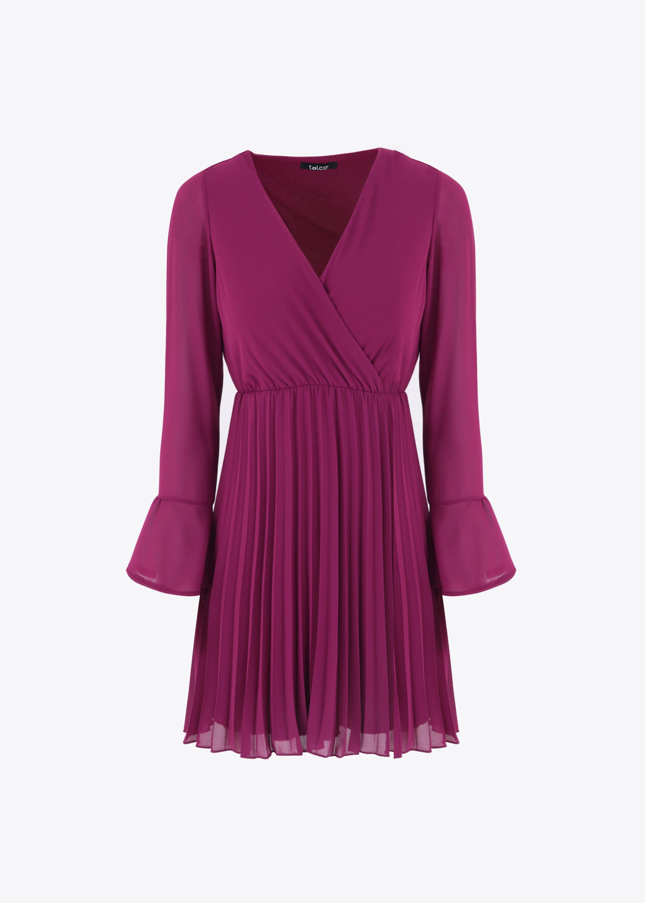 Abito corto in georgette plissè - FW23
