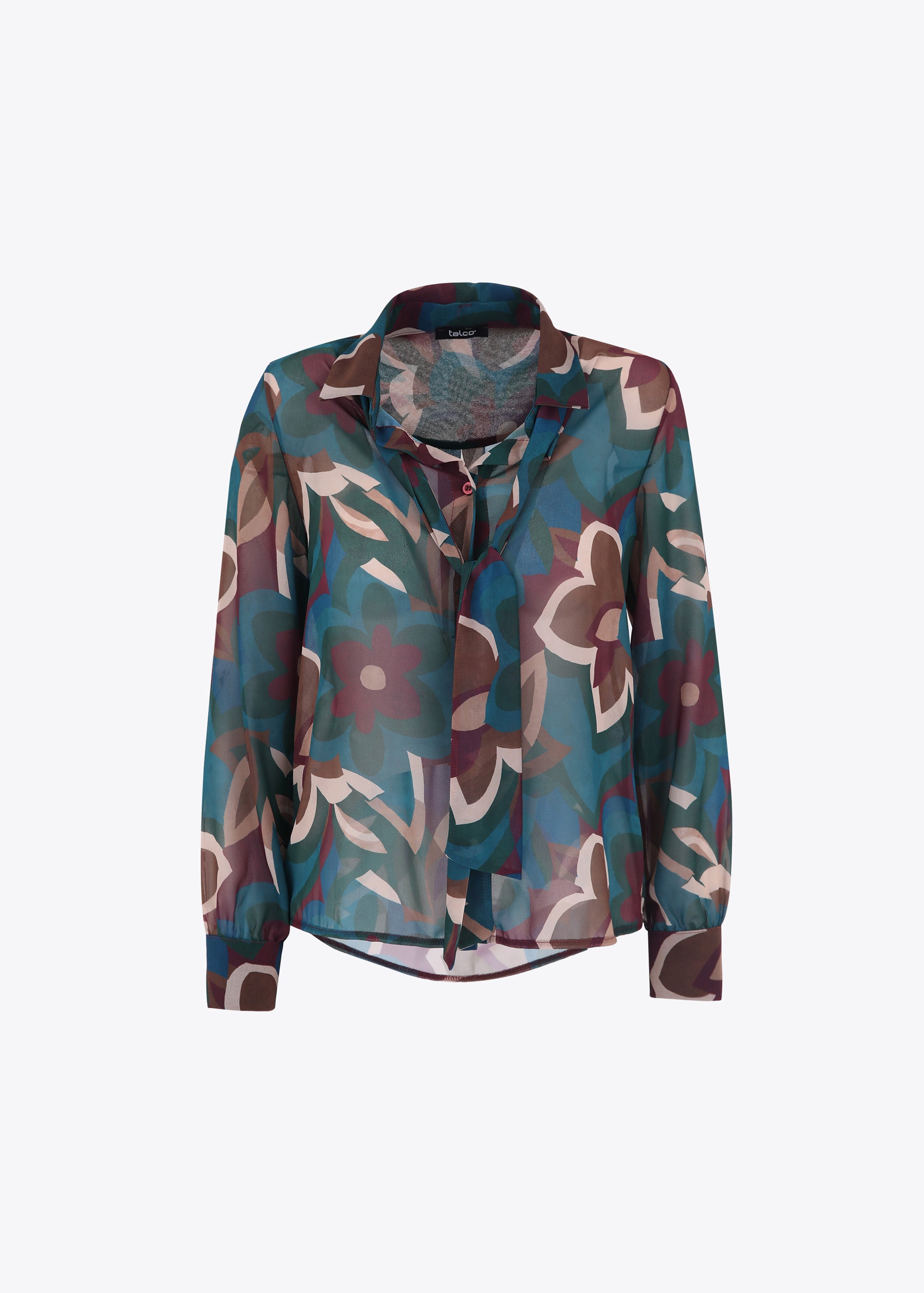Camicia in georgette fantasia floreale - FW23