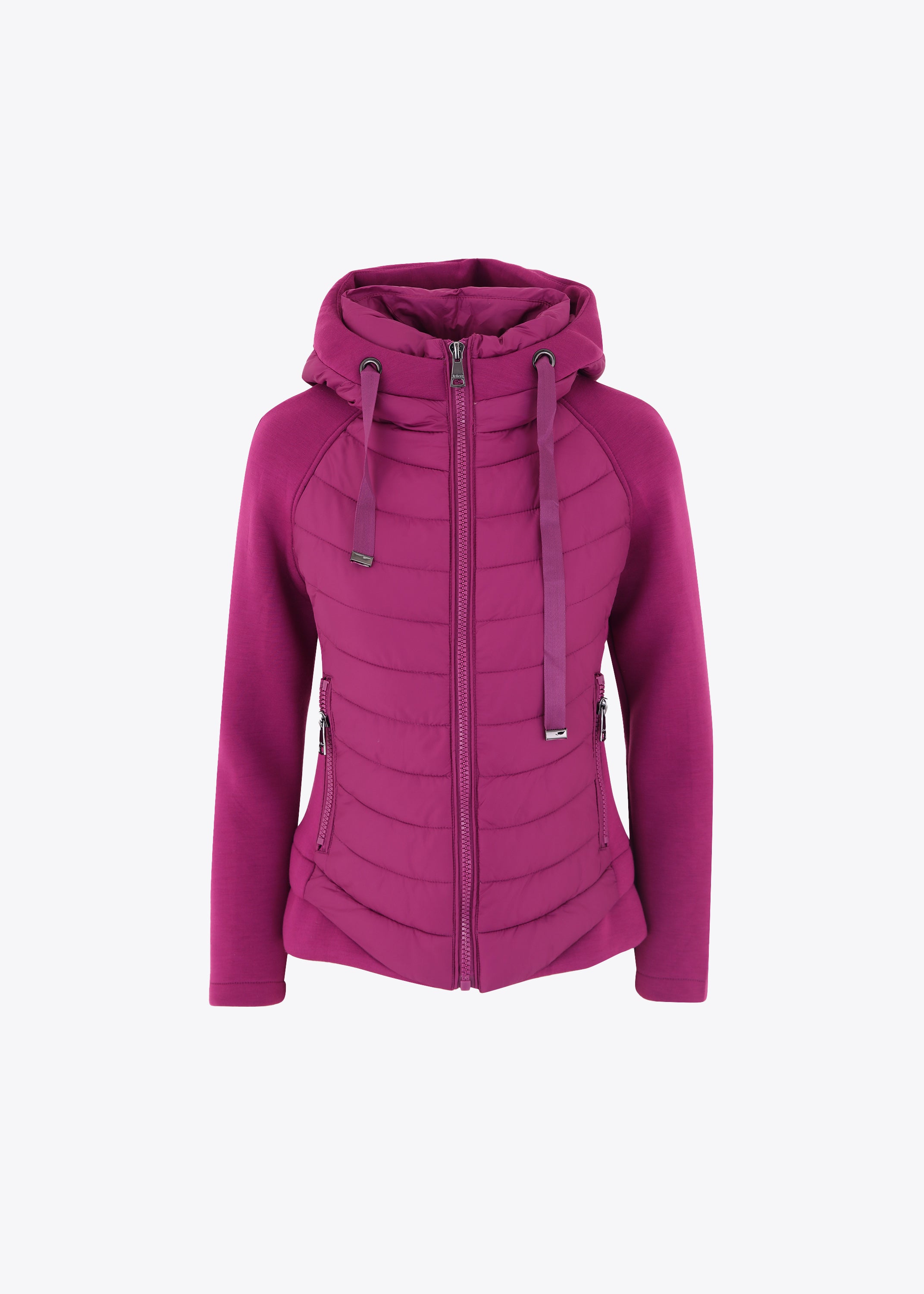 Piumino corto con maniche e inserti in neoprene - FW23