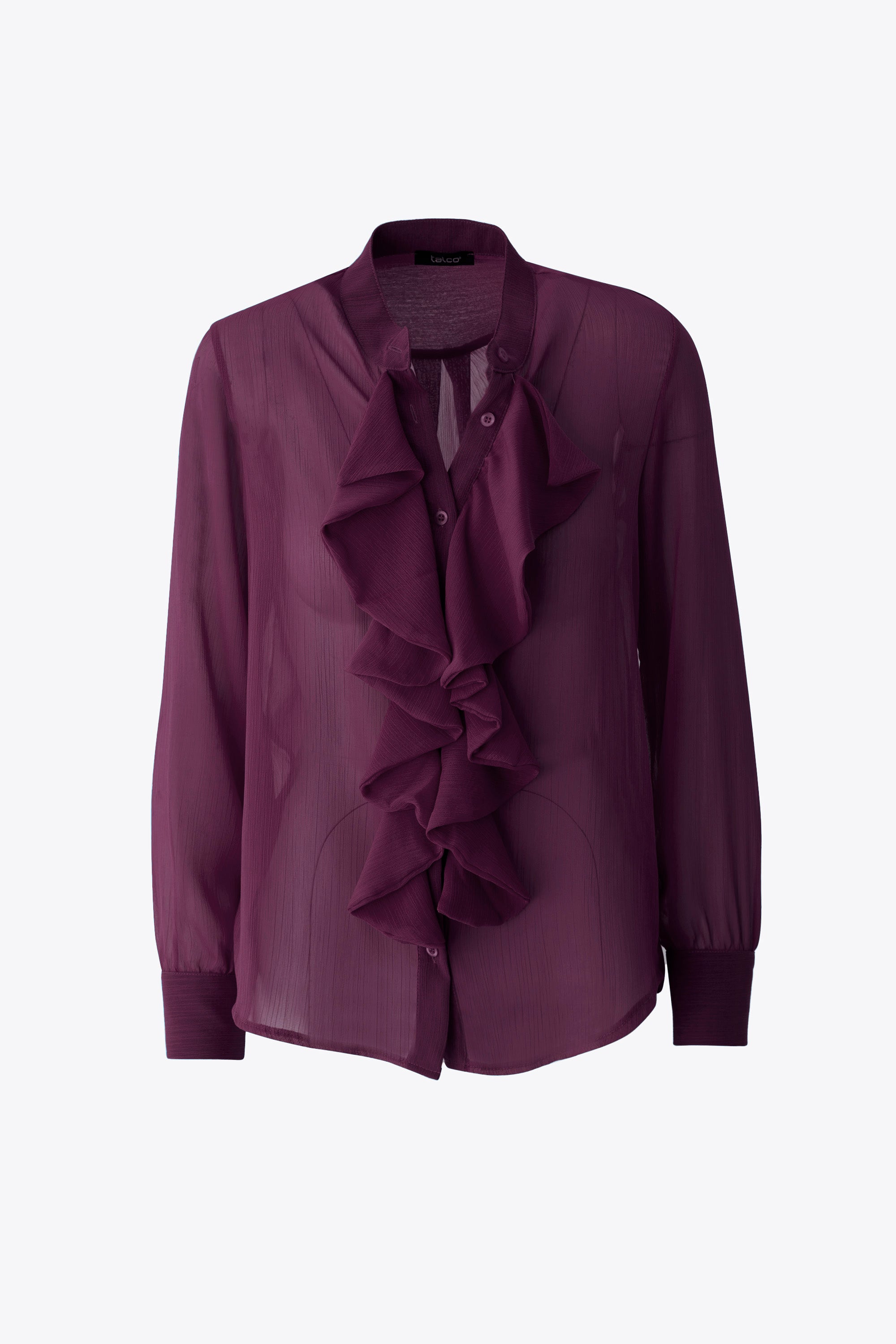 Camicia con rouches in georgette - FW26