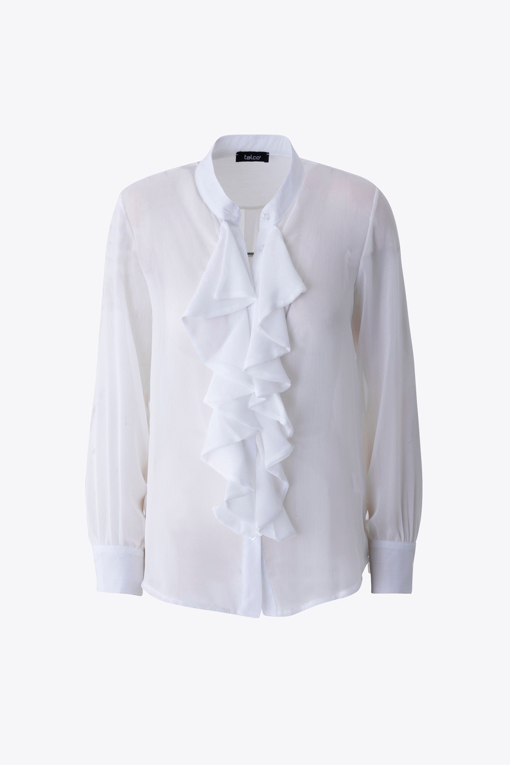 Camicia con rouches in georgette - FW26