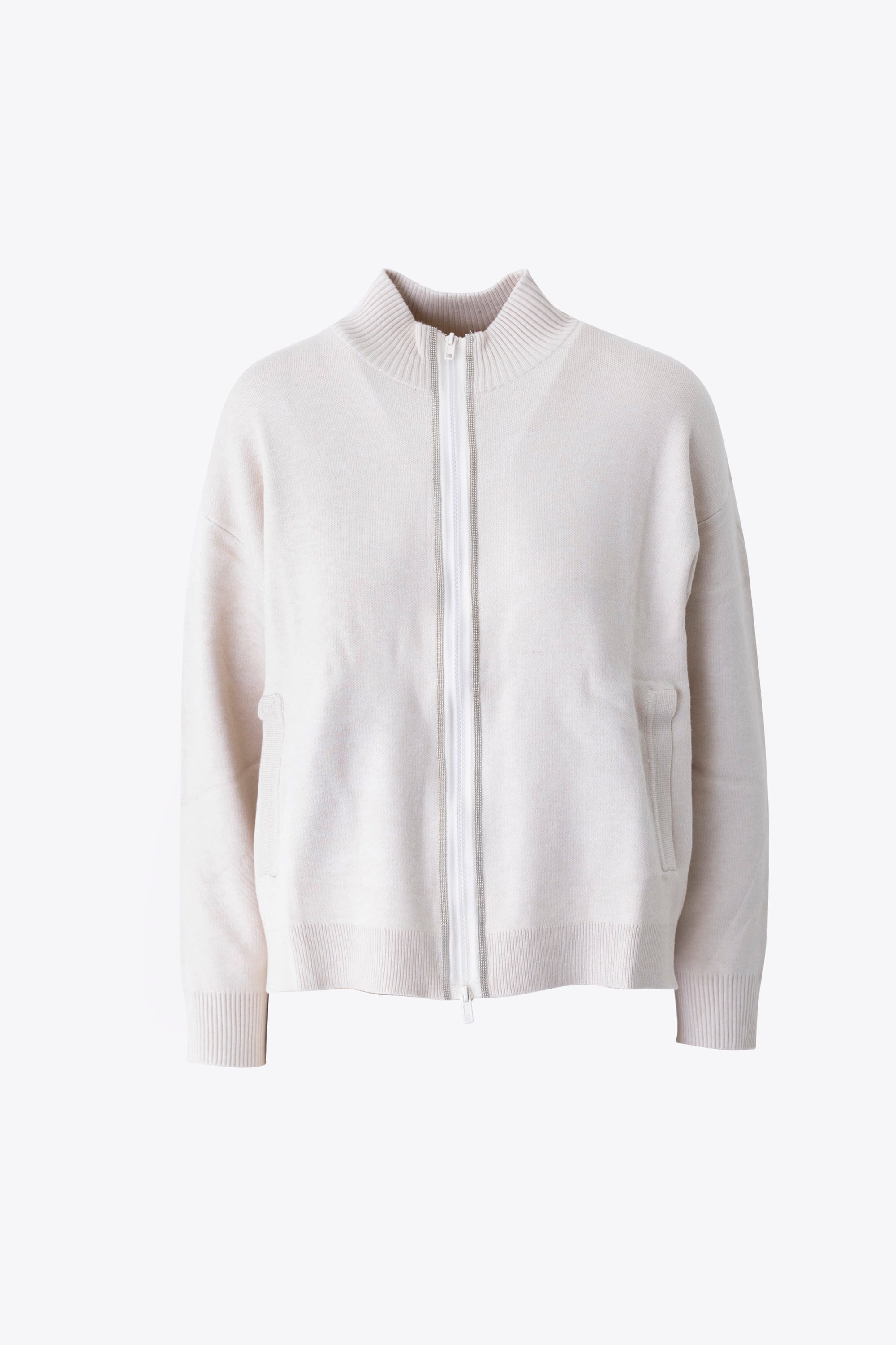 Cardigan in maglia con cerniera - FW26
