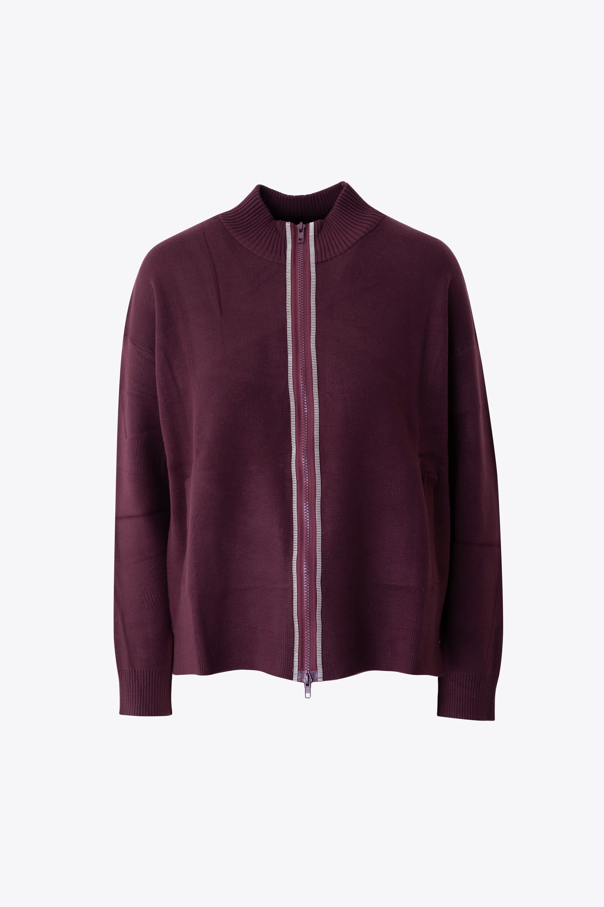 Cardigan in maglia con cerniera - FW26