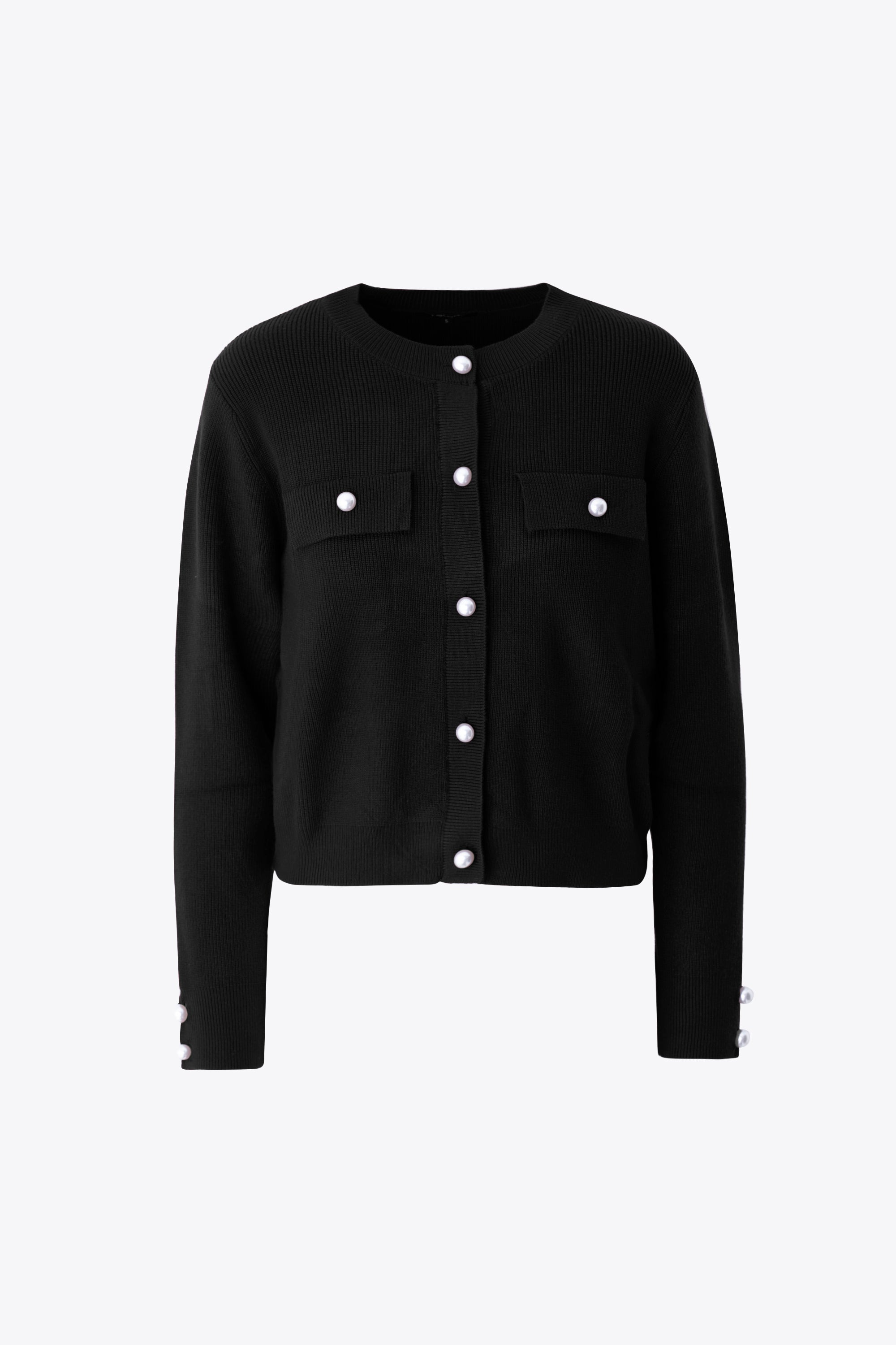 Giacca in maglia con bottoni a perla - FW26