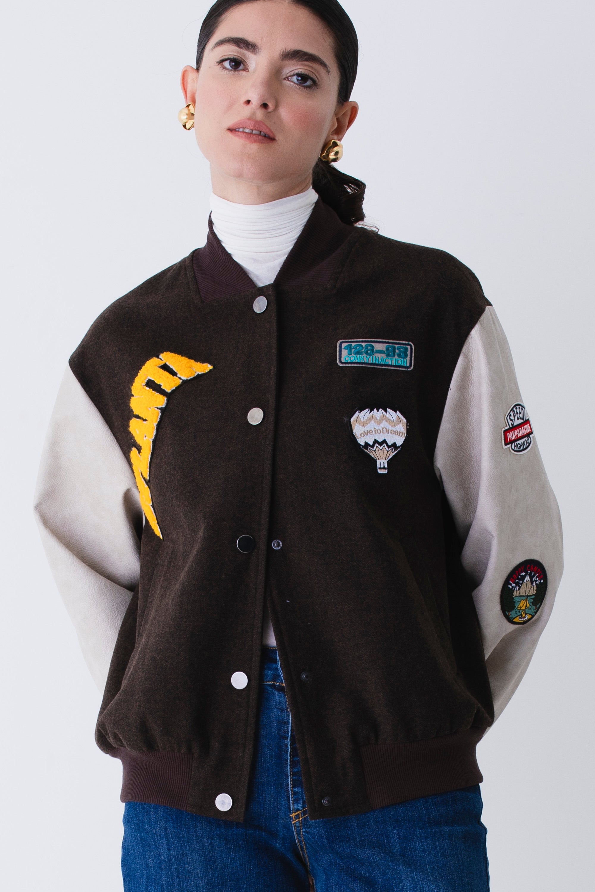 Bomber college con patch - FW26