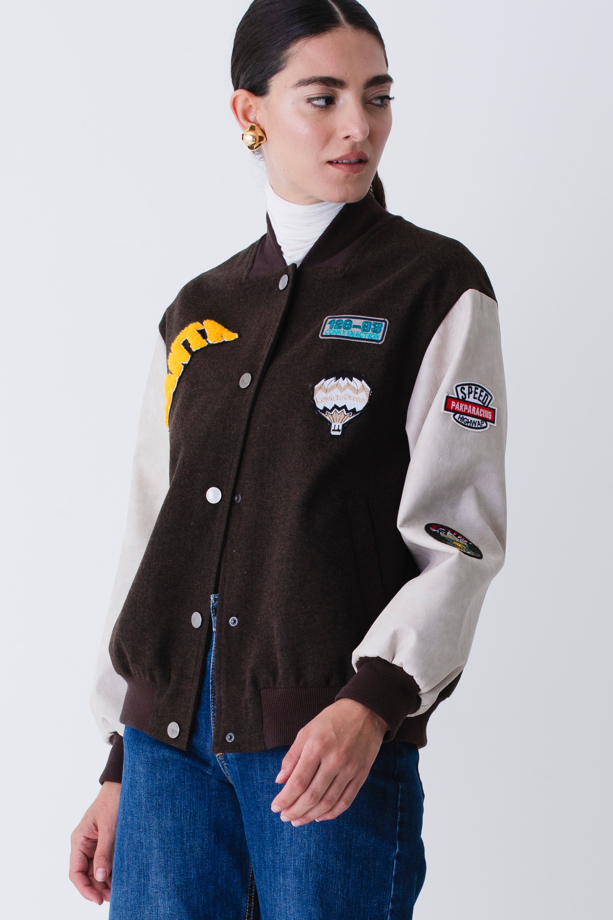 Bomber college con patch - FW26