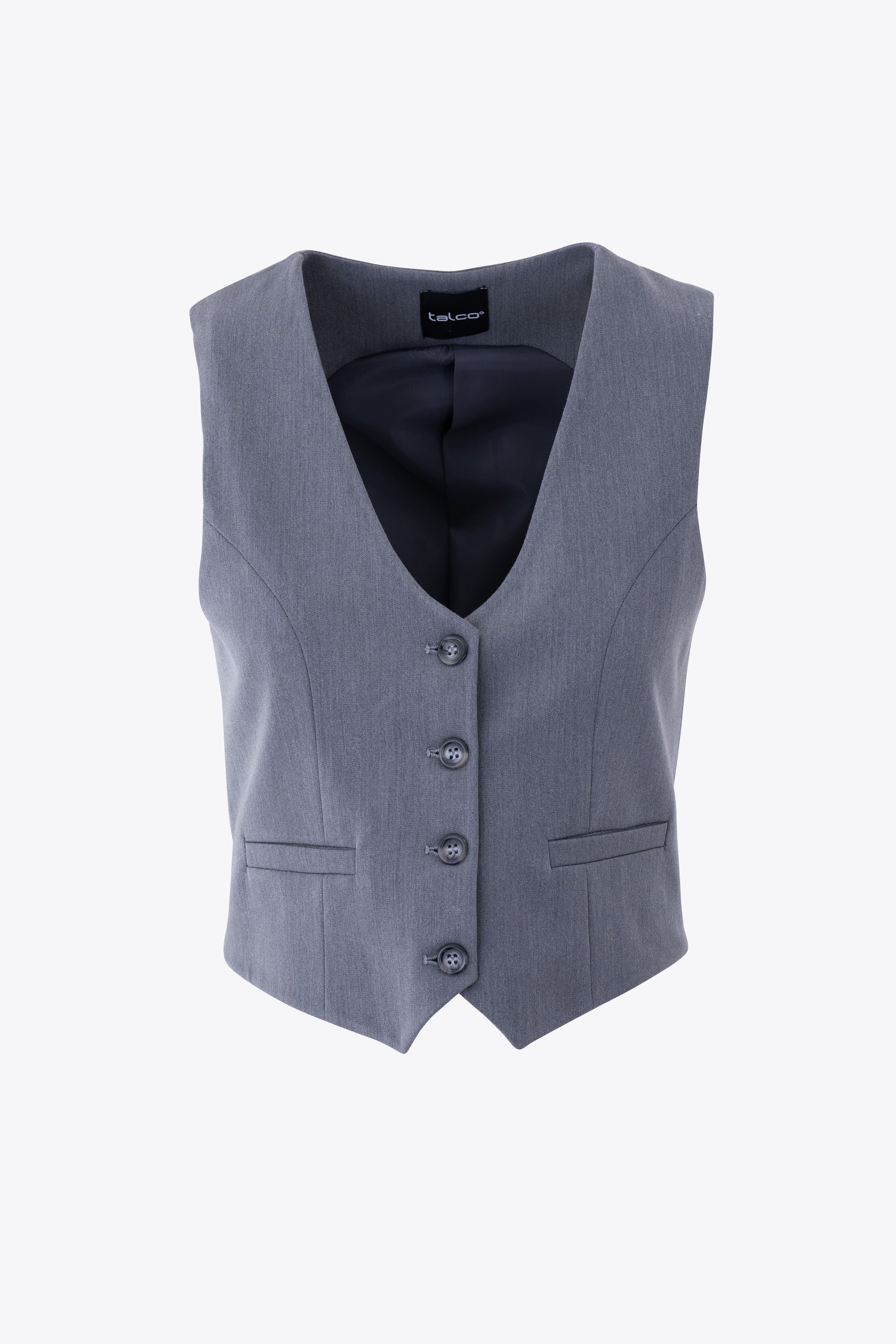 Gilet ad un petto in mano lana - FW25