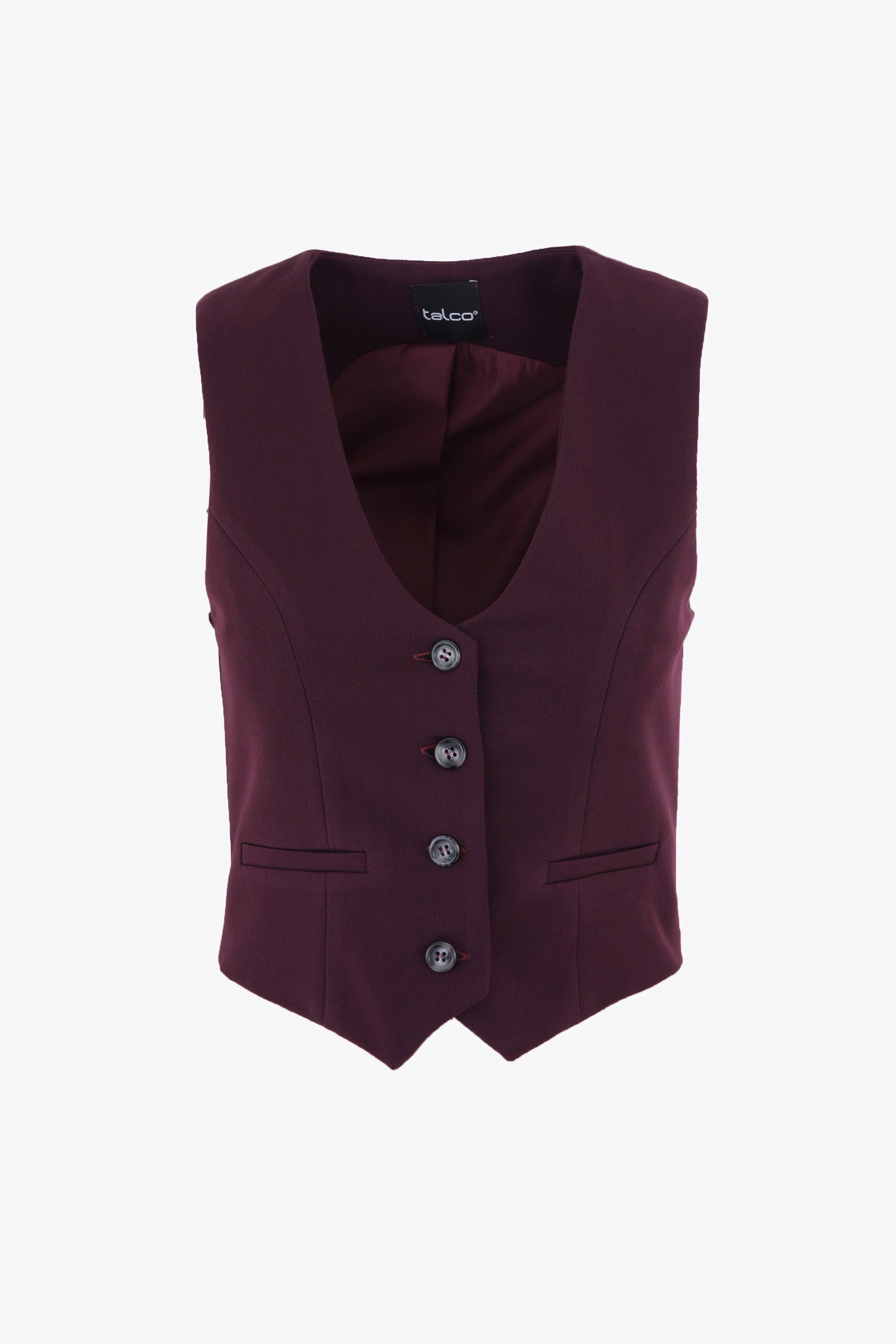 Gilet ad un petto in mano lana - FW25
