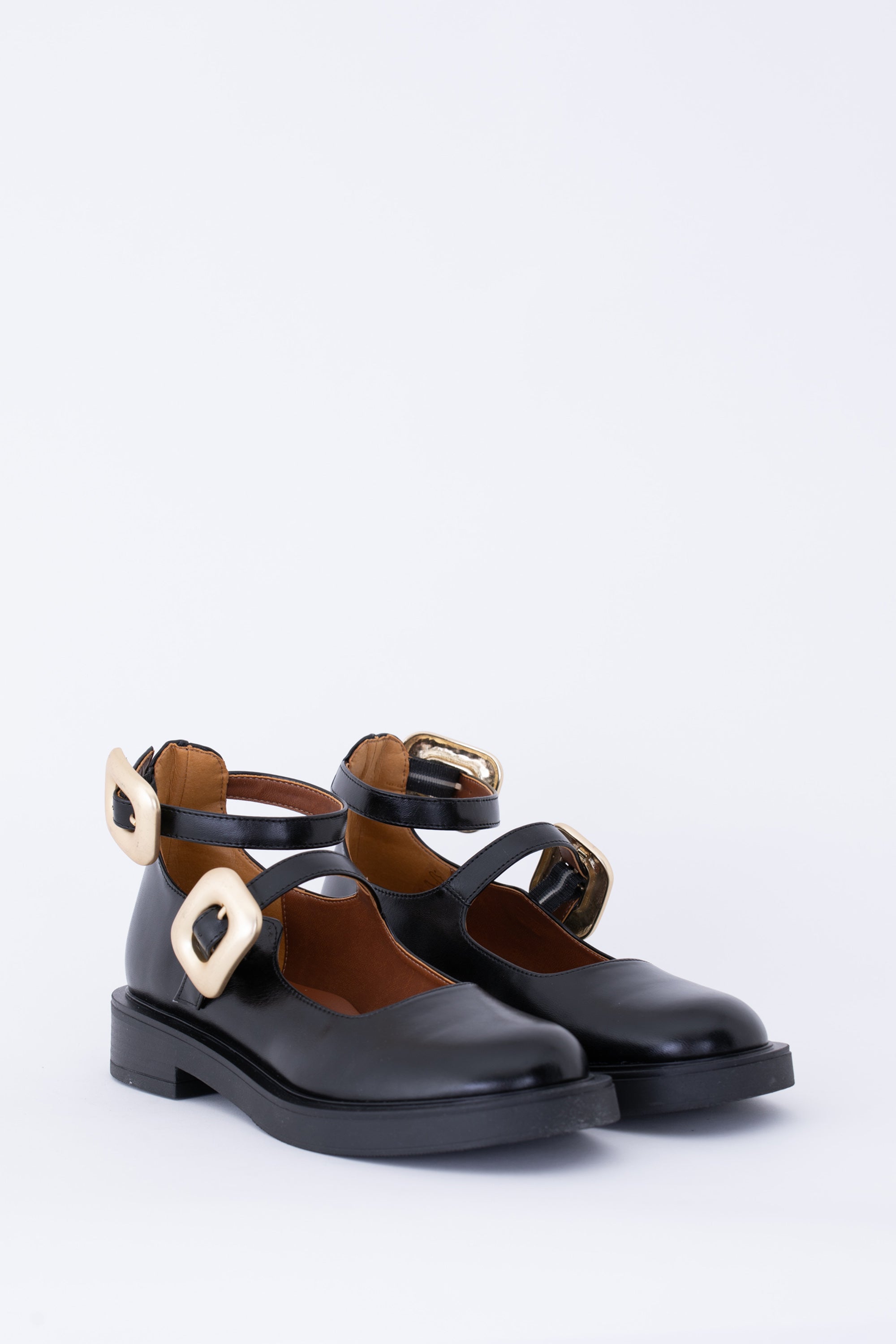 Scarpa Mary Jane bassa con doppia fibbia - FW25