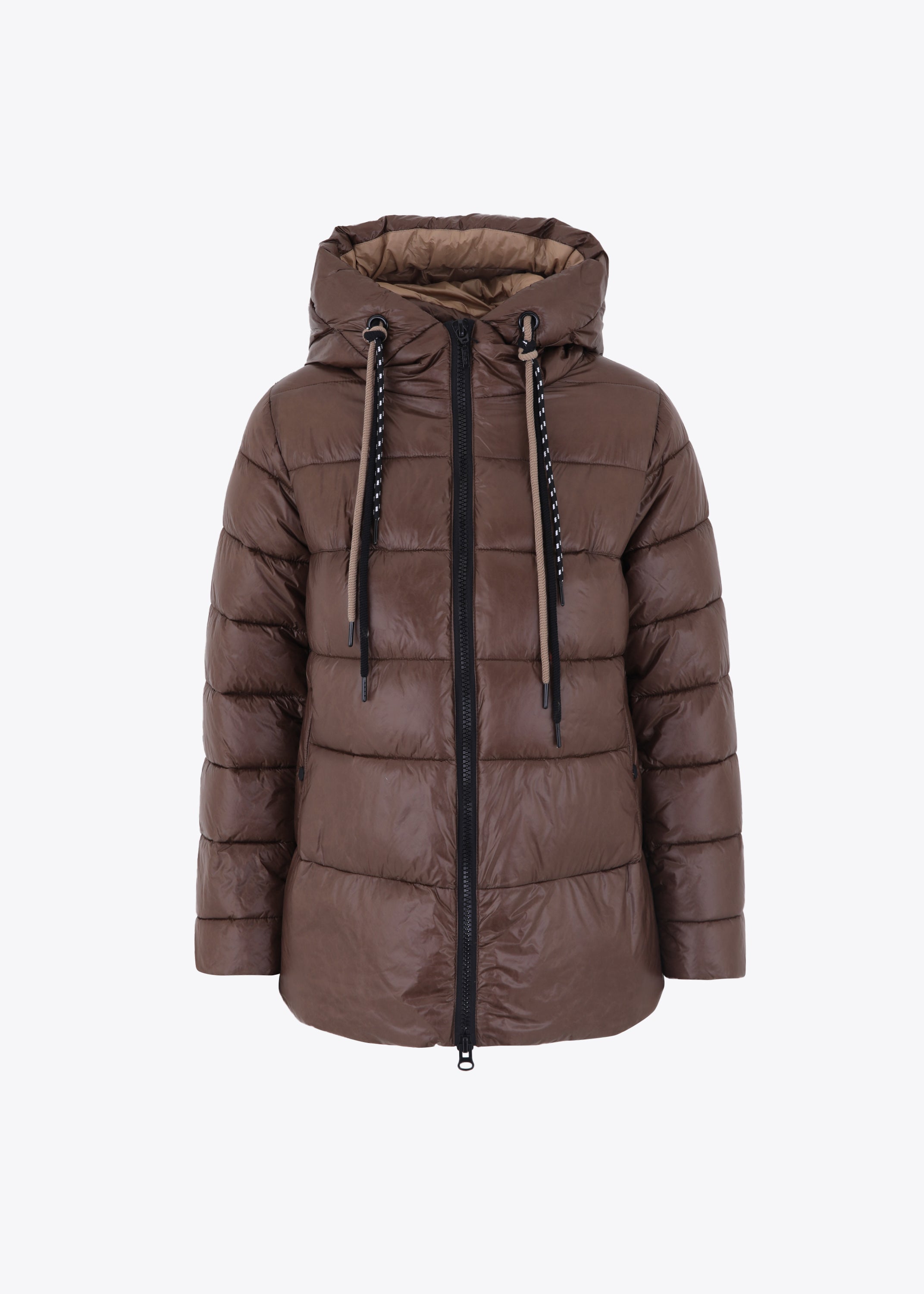 Piumino corto effetto lucido - FW23