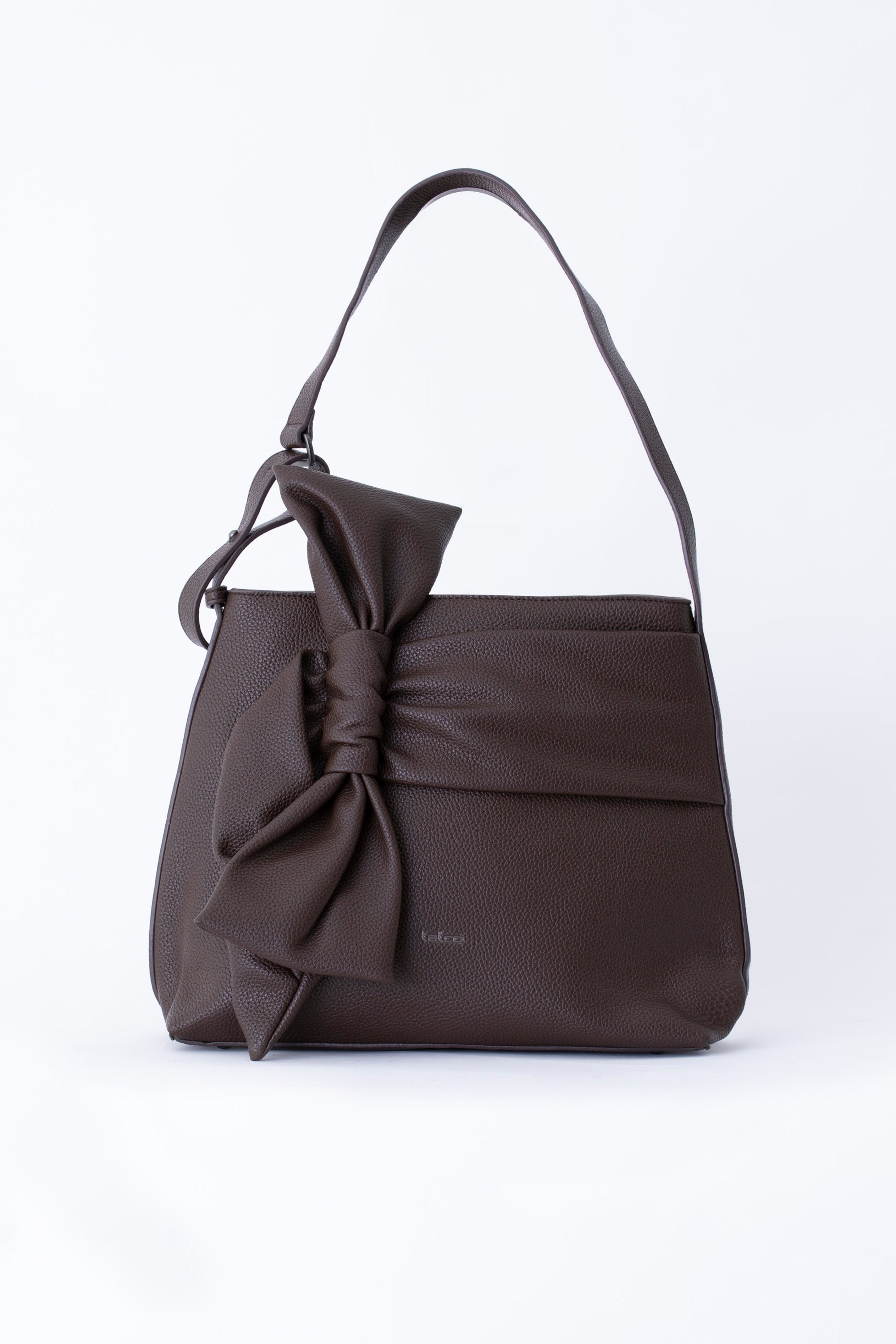 Shopper con maxi fiocco in similpelle - FW26