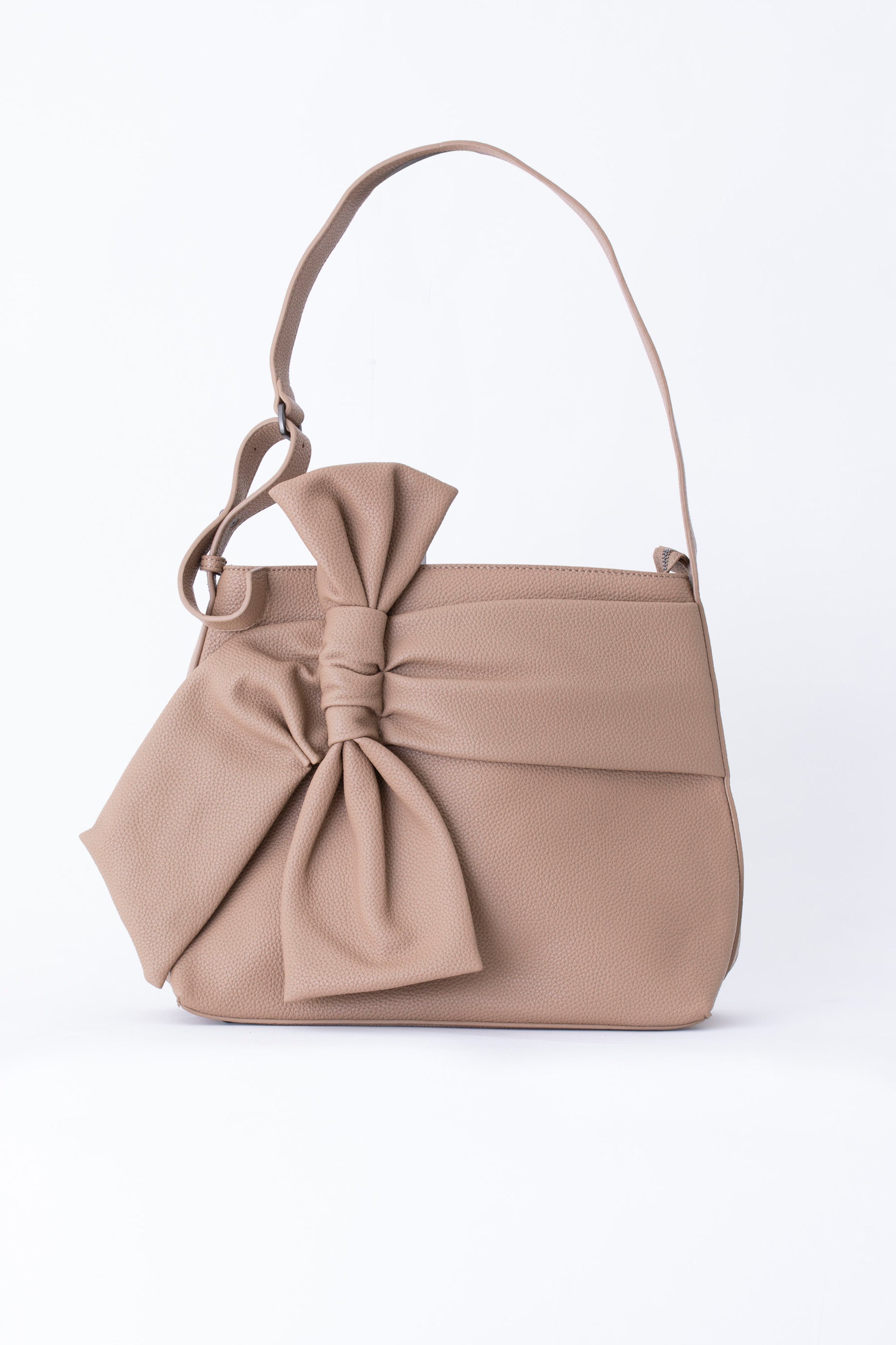 Shopper con maxi fiocco in similpelle - FW26
