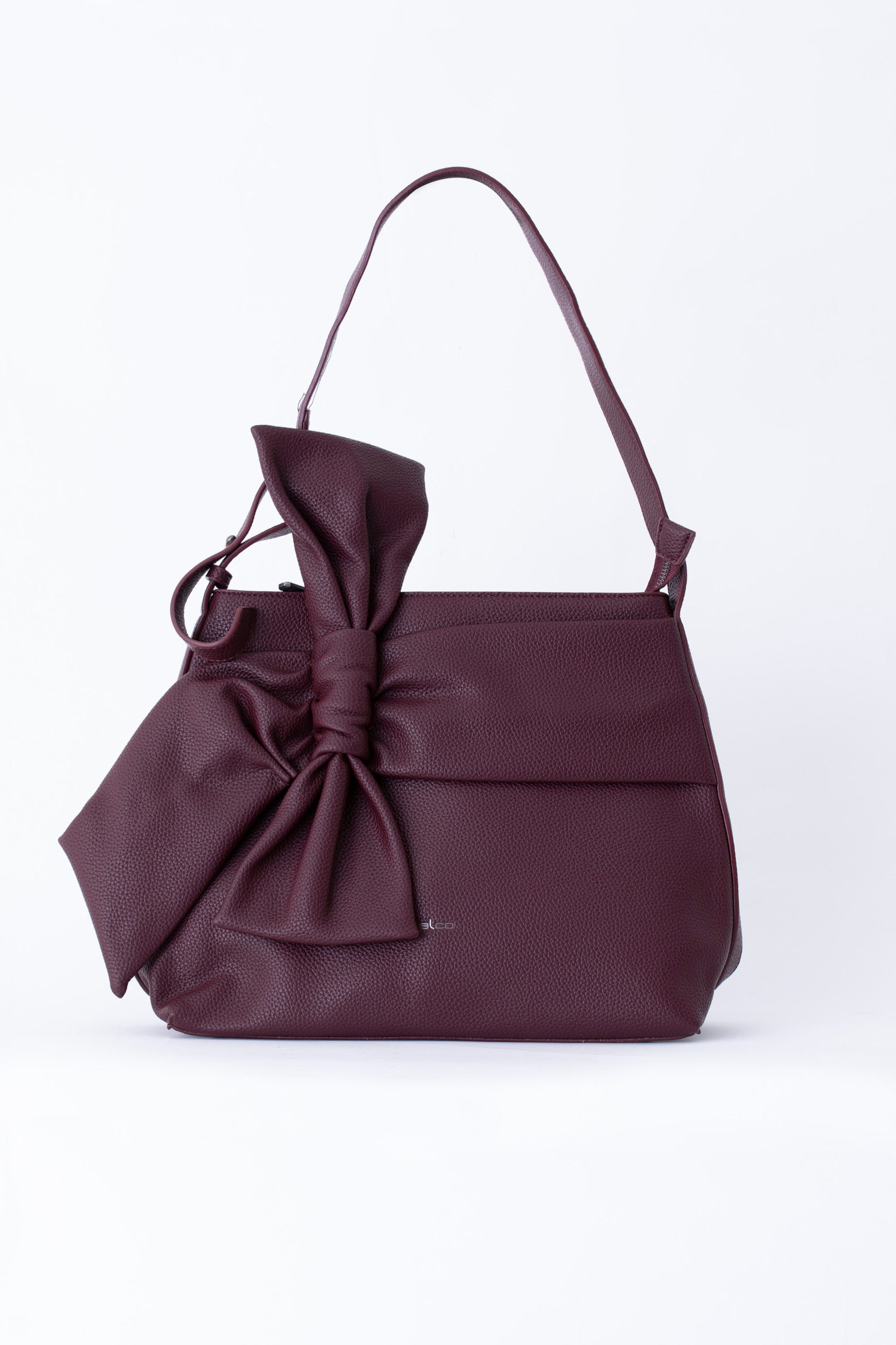 Shopper con maxi fiocco in similpelle - FW26