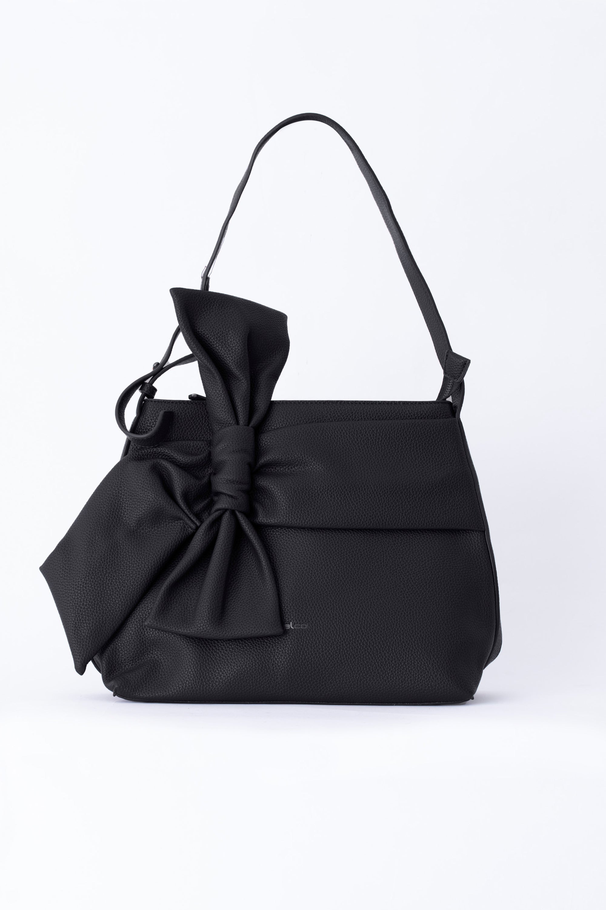 Shopper con maxi fiocco in similpelle - FW26