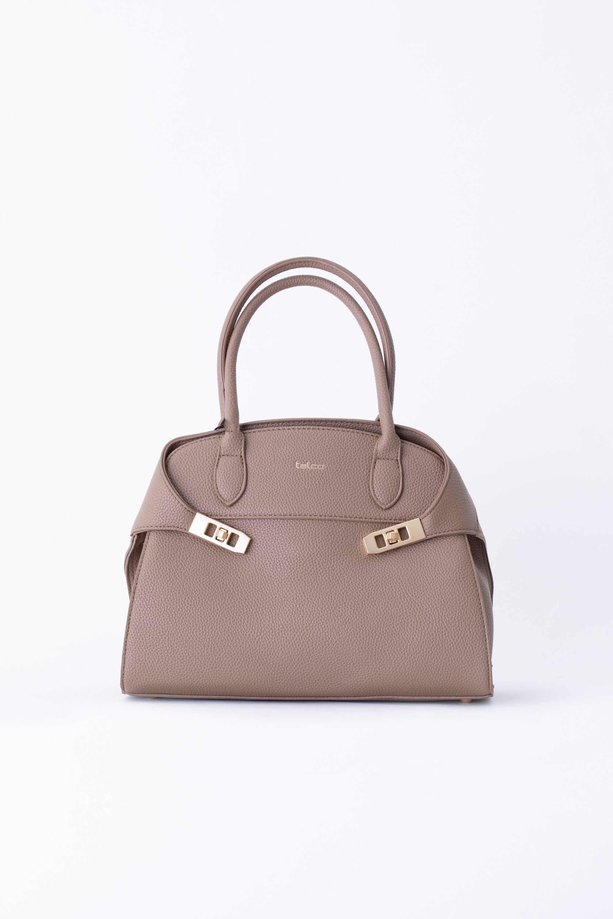 Borsa a mano con fibbie in similpelle - FW26