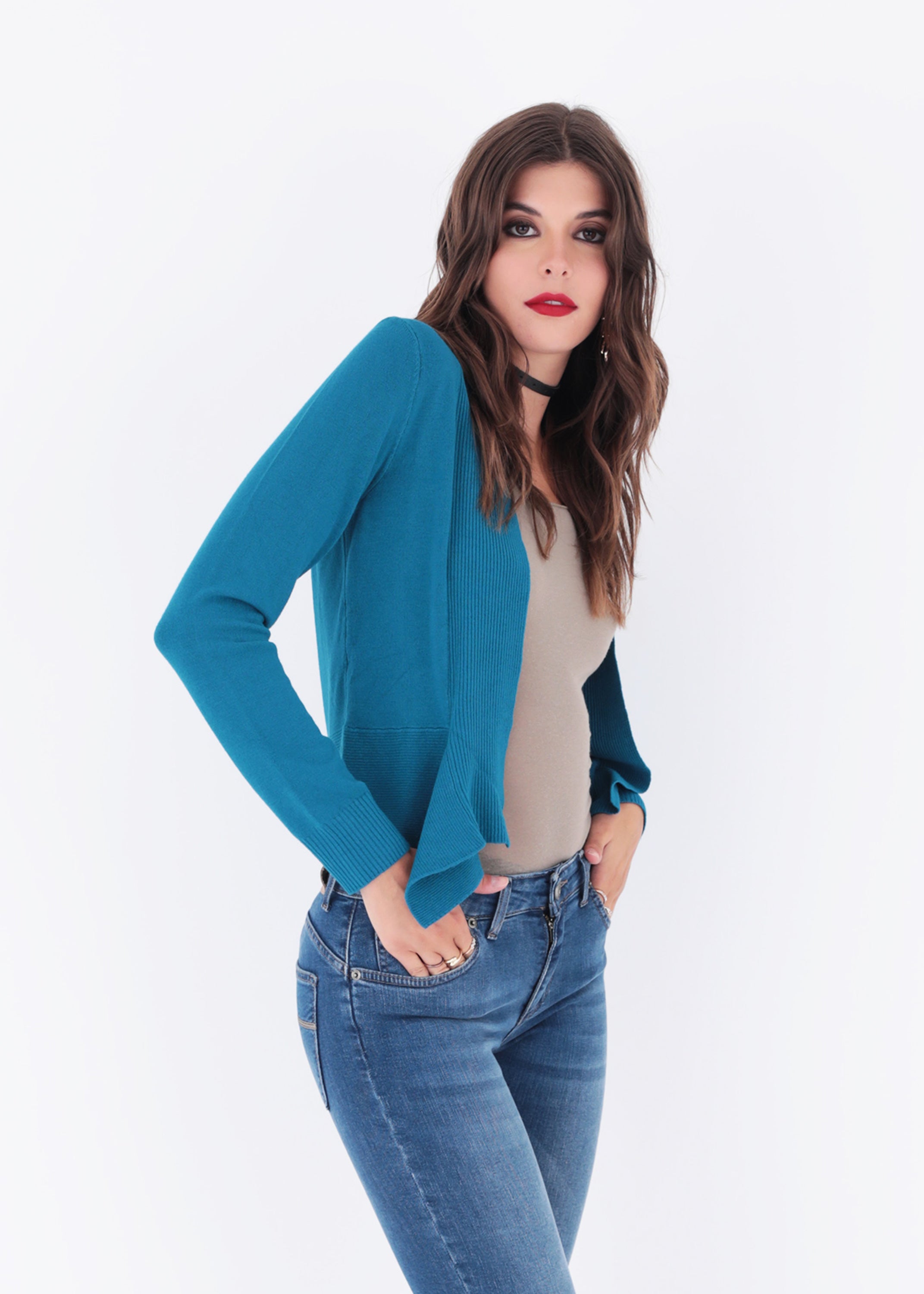 Cardigan corto in maglia - FW23