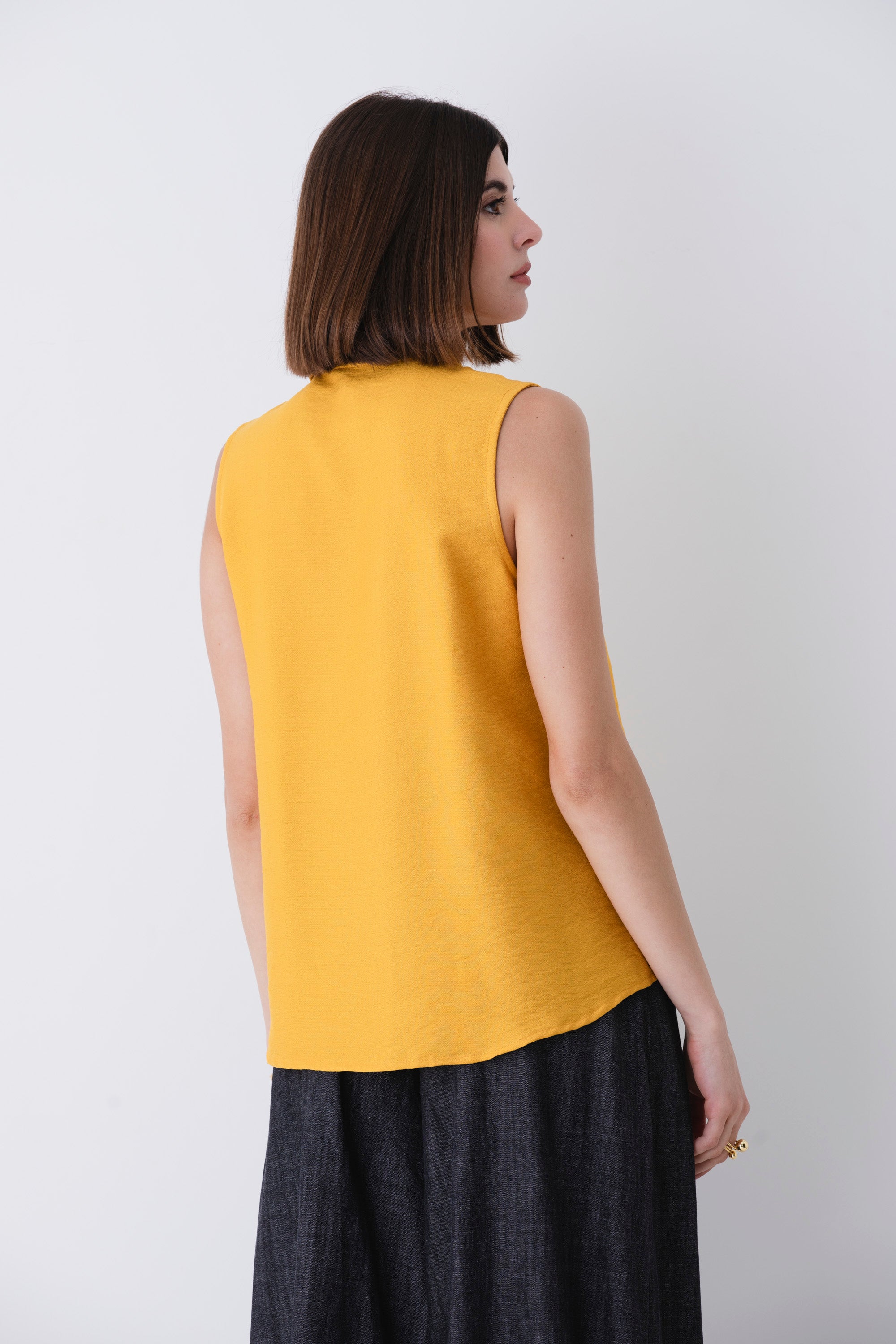 Camicia in viscosa effetto mosso - PE25
