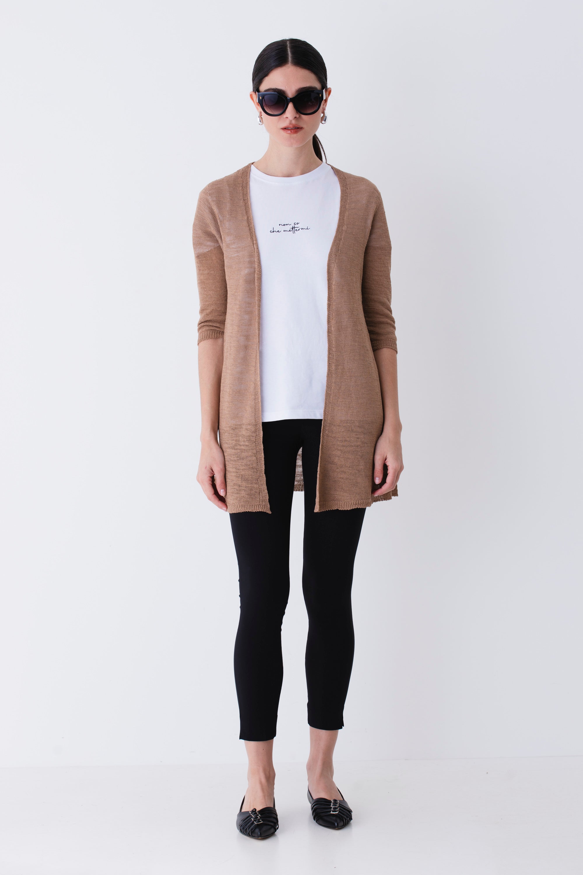 Cardigan in tessuto fiammato - PE25