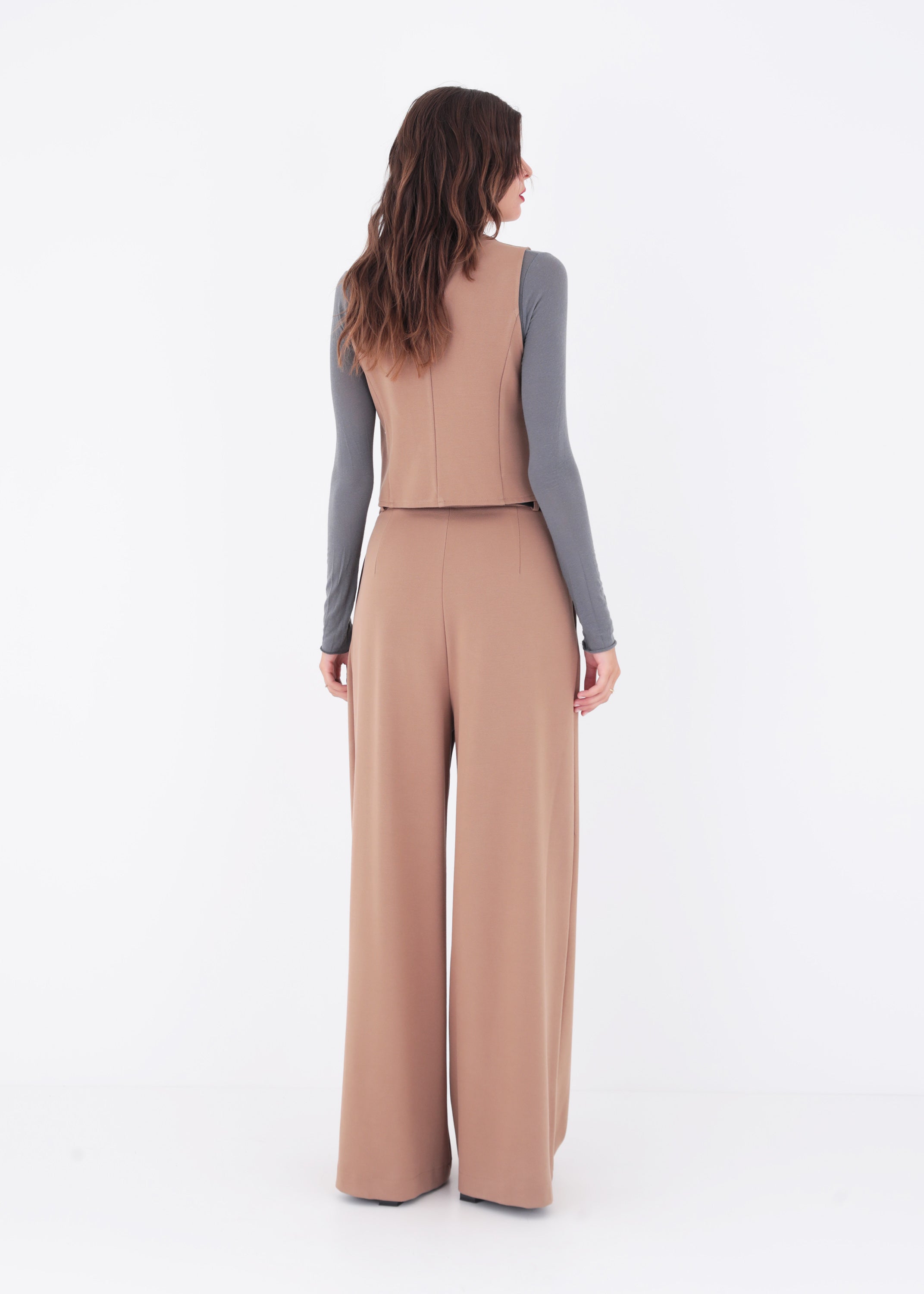 Pantalone palazzo con pinces in punto milano - FW23