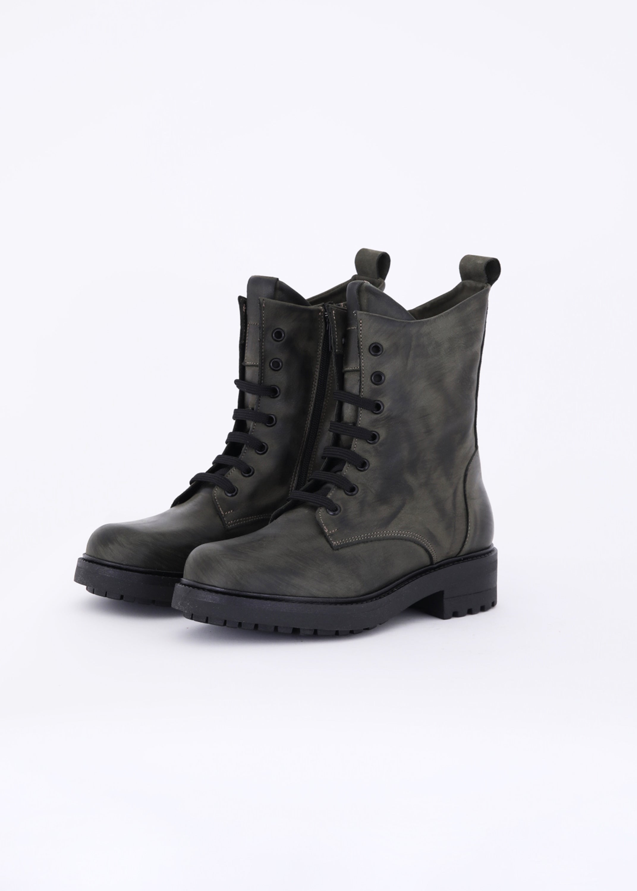 Anfibio lace-up in pelle vintage - FW23
