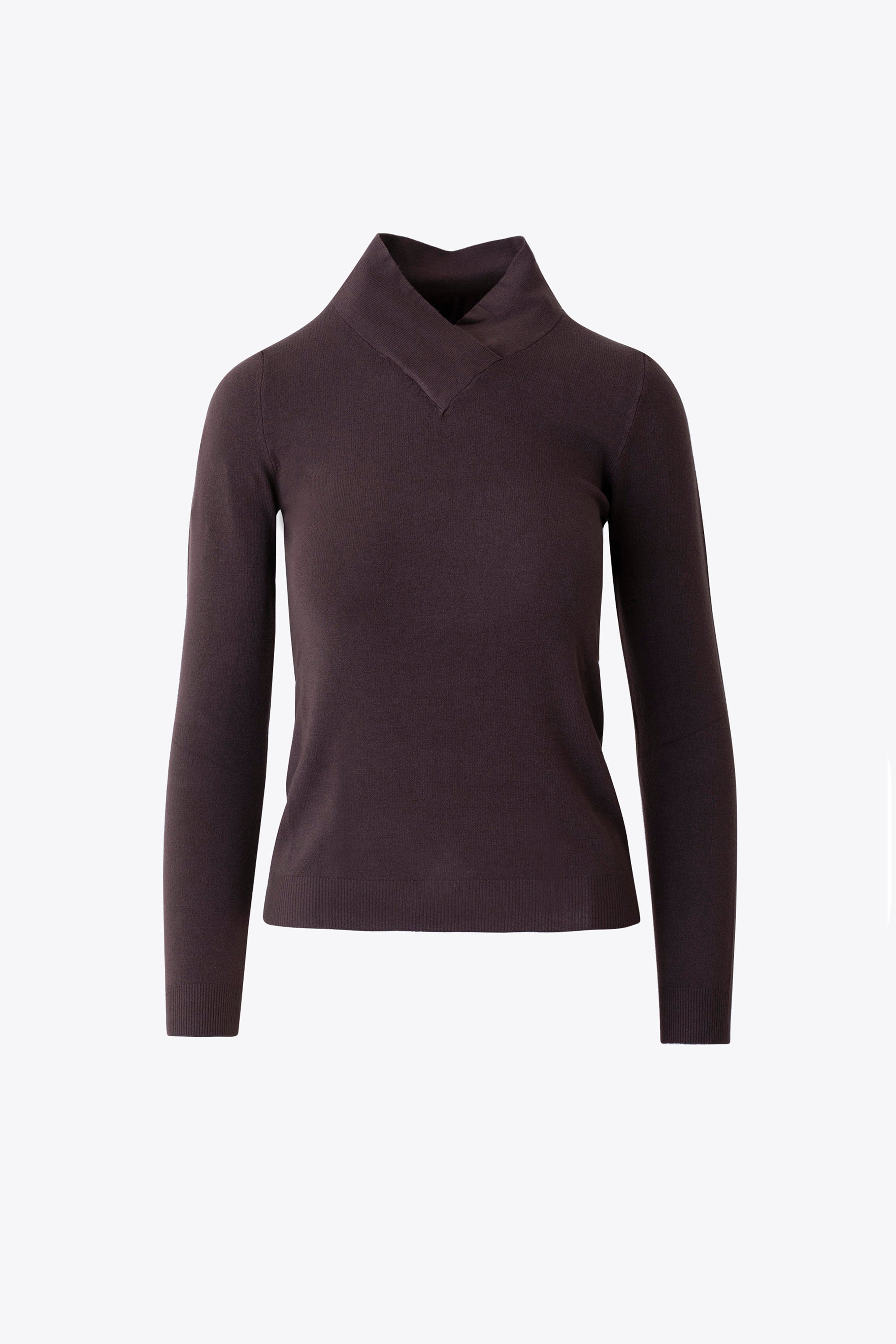 Maglia in viscosa collo incrociato - FW26
