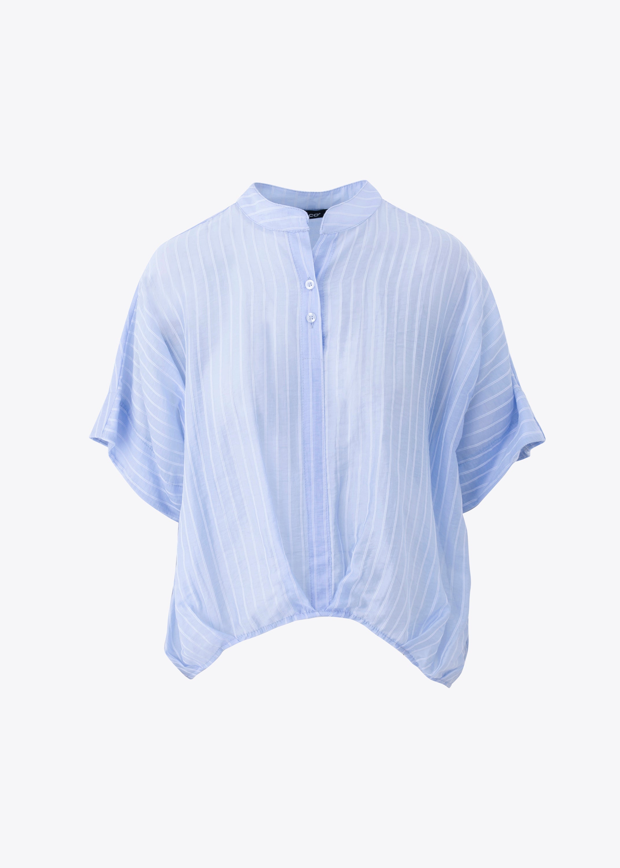 Blusa over bacchettata in lyocell - PE25