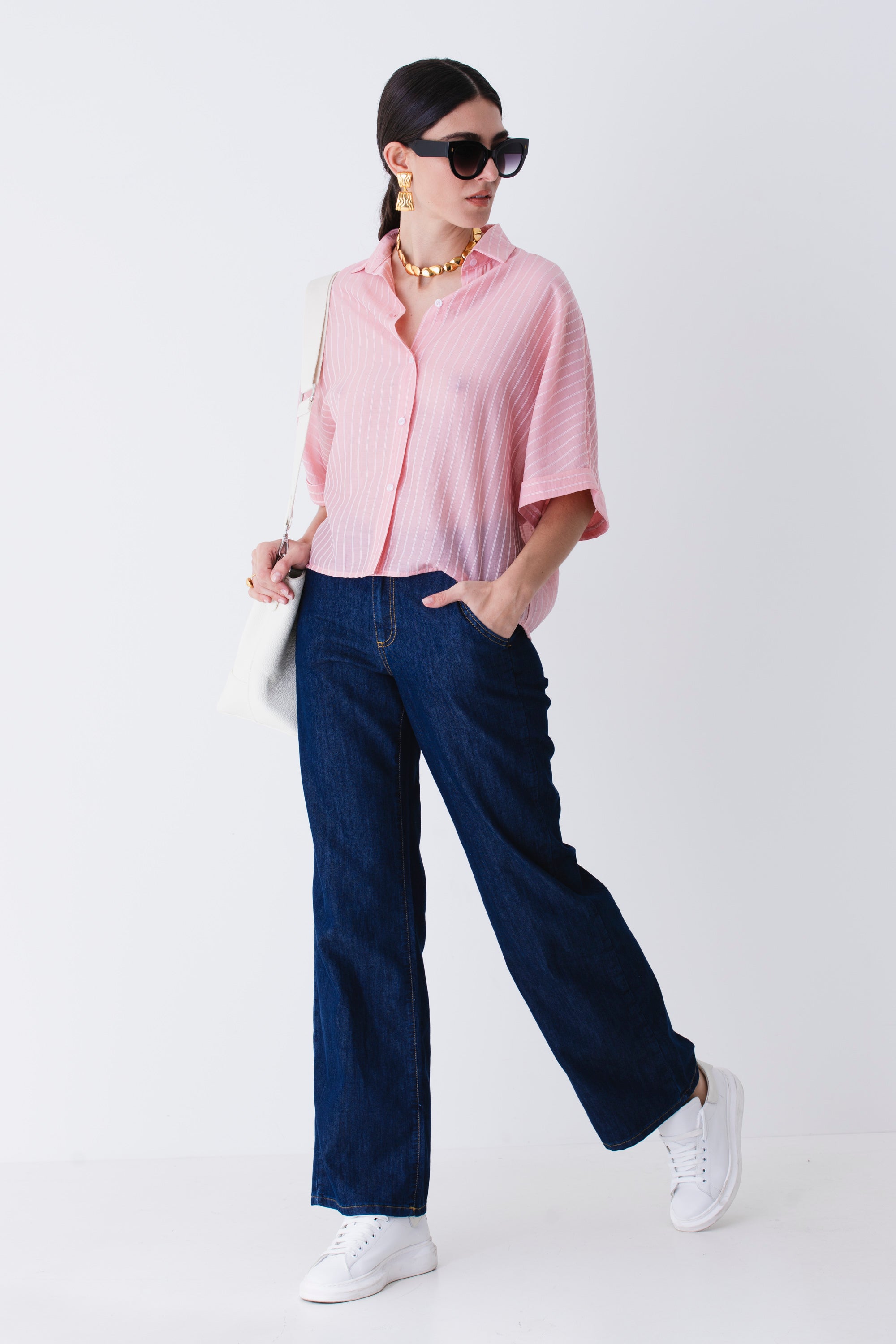 Camicia bacchettata in lyocell - PE25