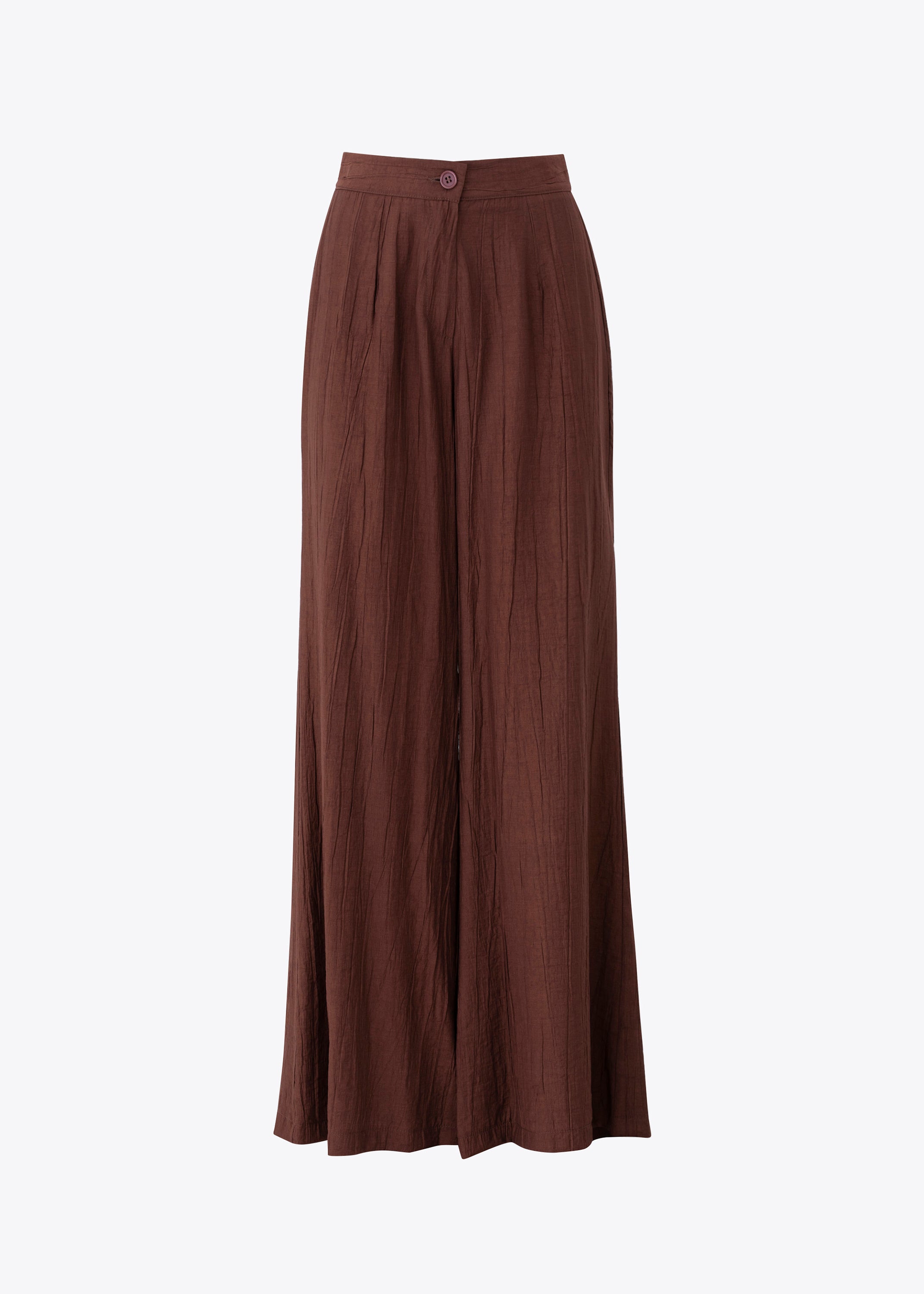 Pantalone palazzo in tessuto goffrato - PE25