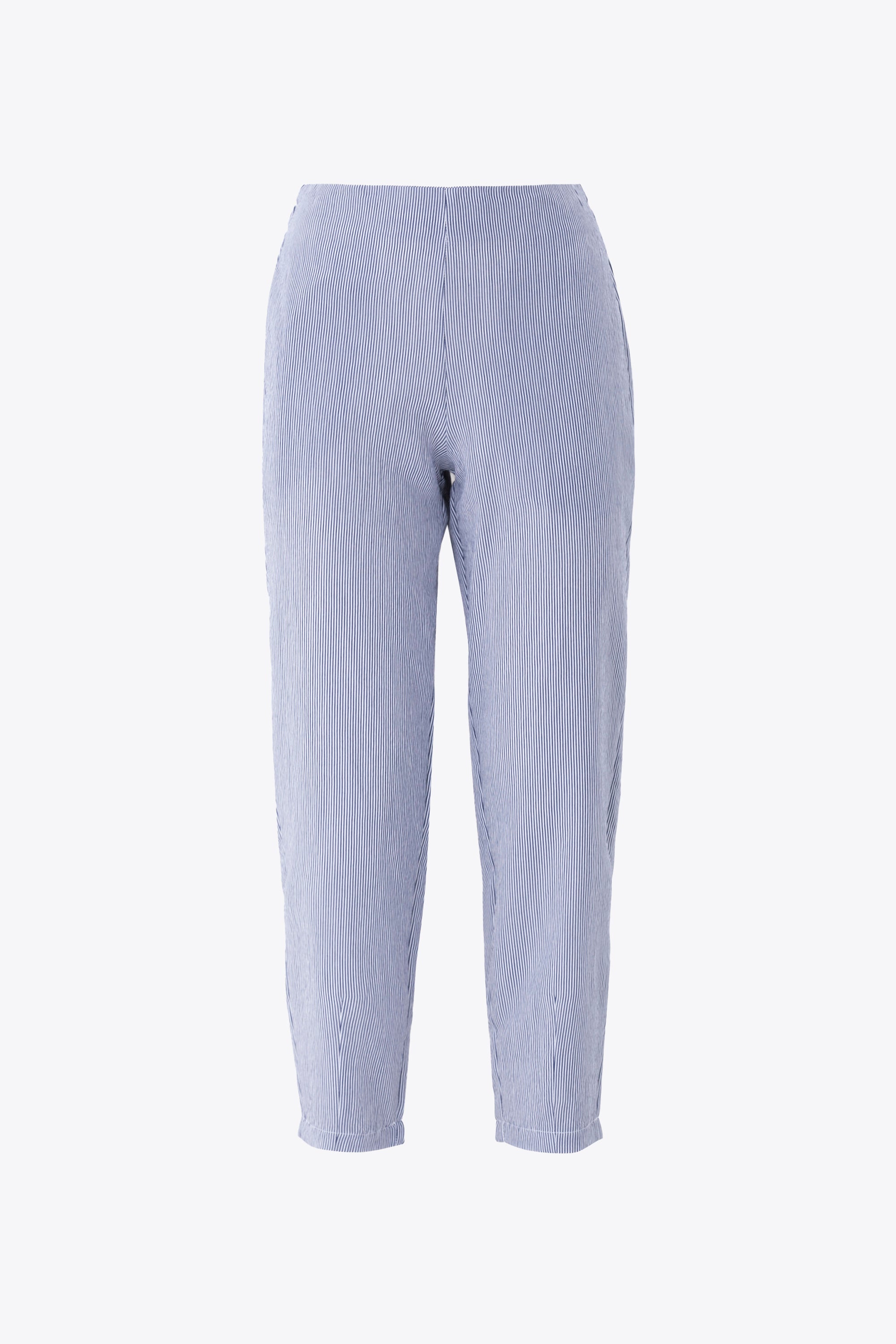 Pantalone dritto in viscosa a righe - PE25