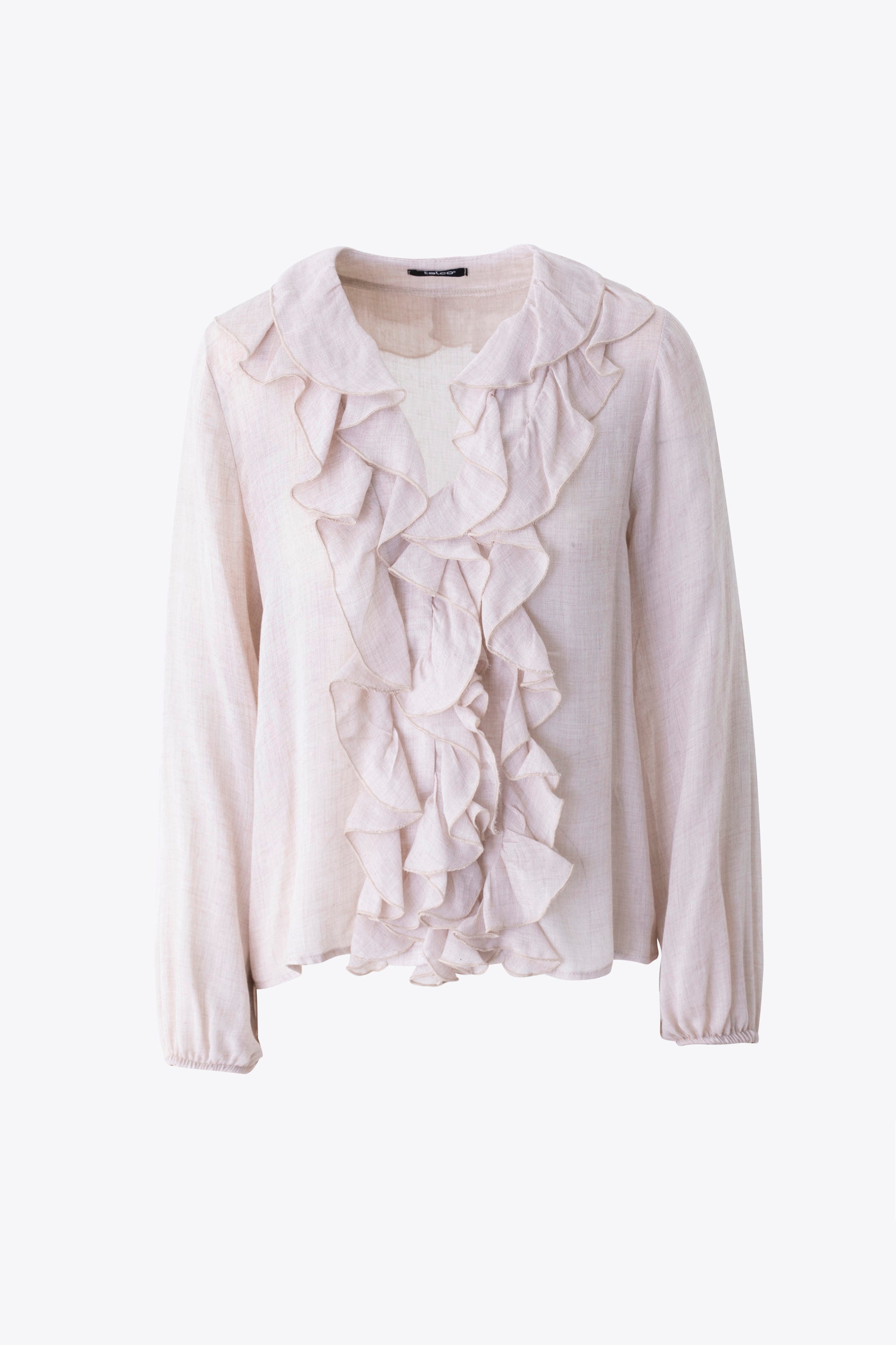 Camicia con rouches in garza di lana - FW26