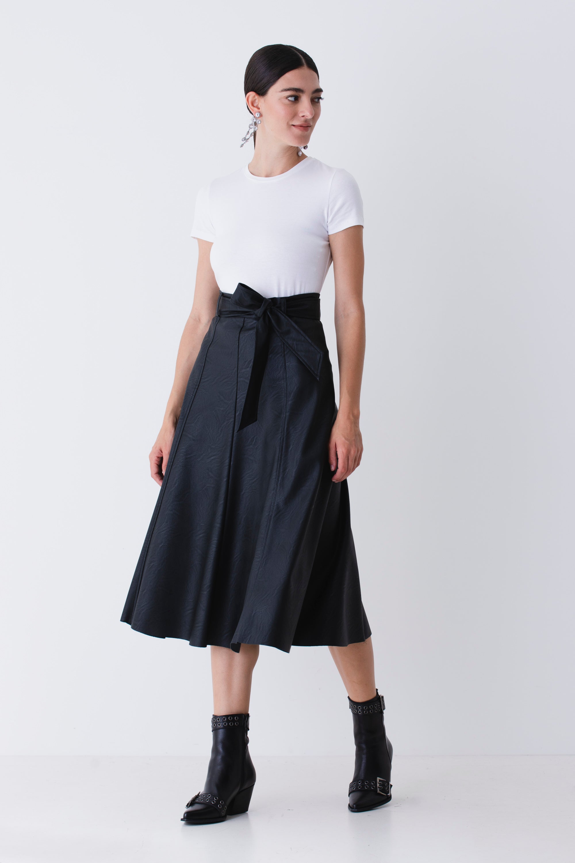 Gonna a ruota in similpelle - FW26