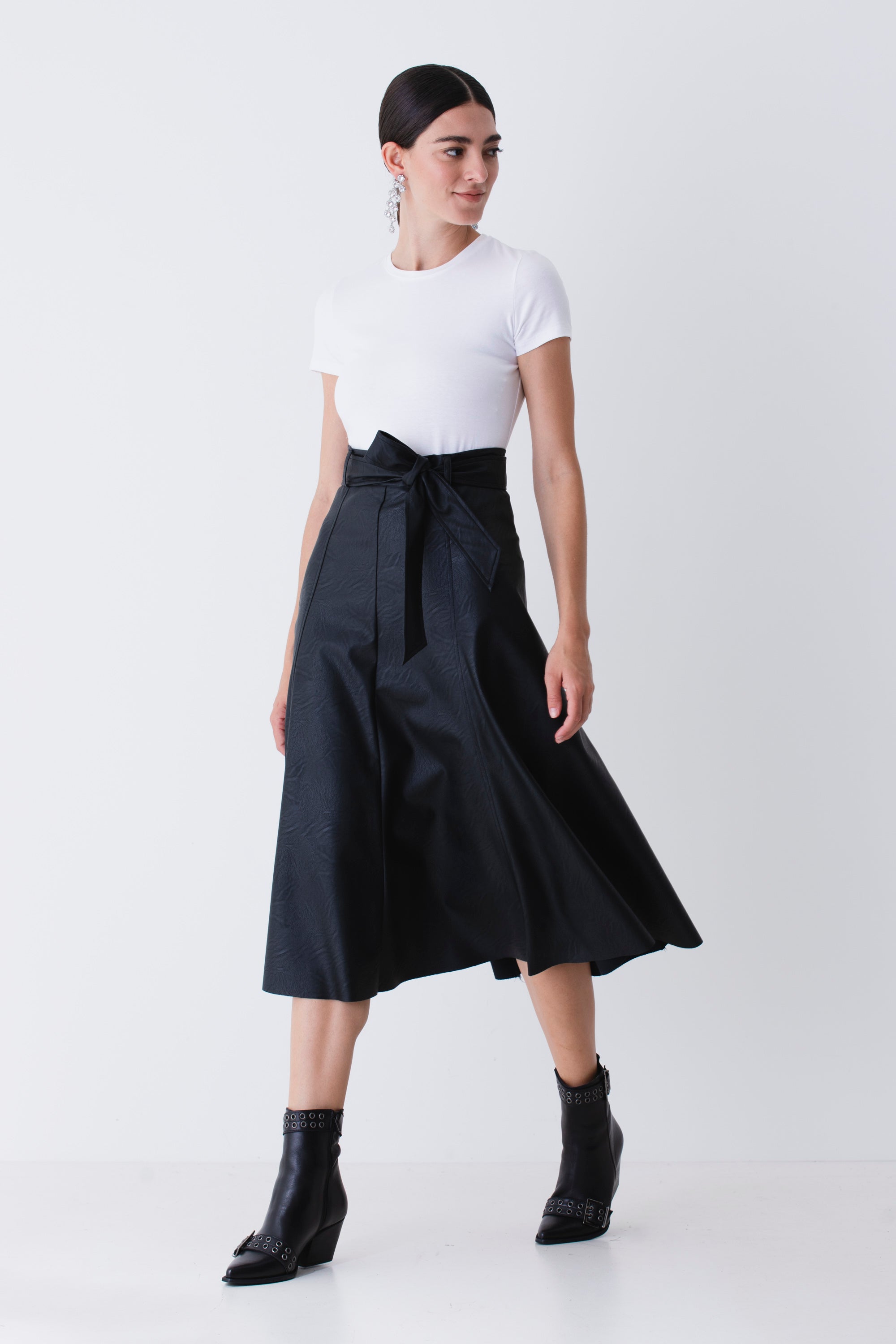 Gonna a ruota in similpelle - FW26