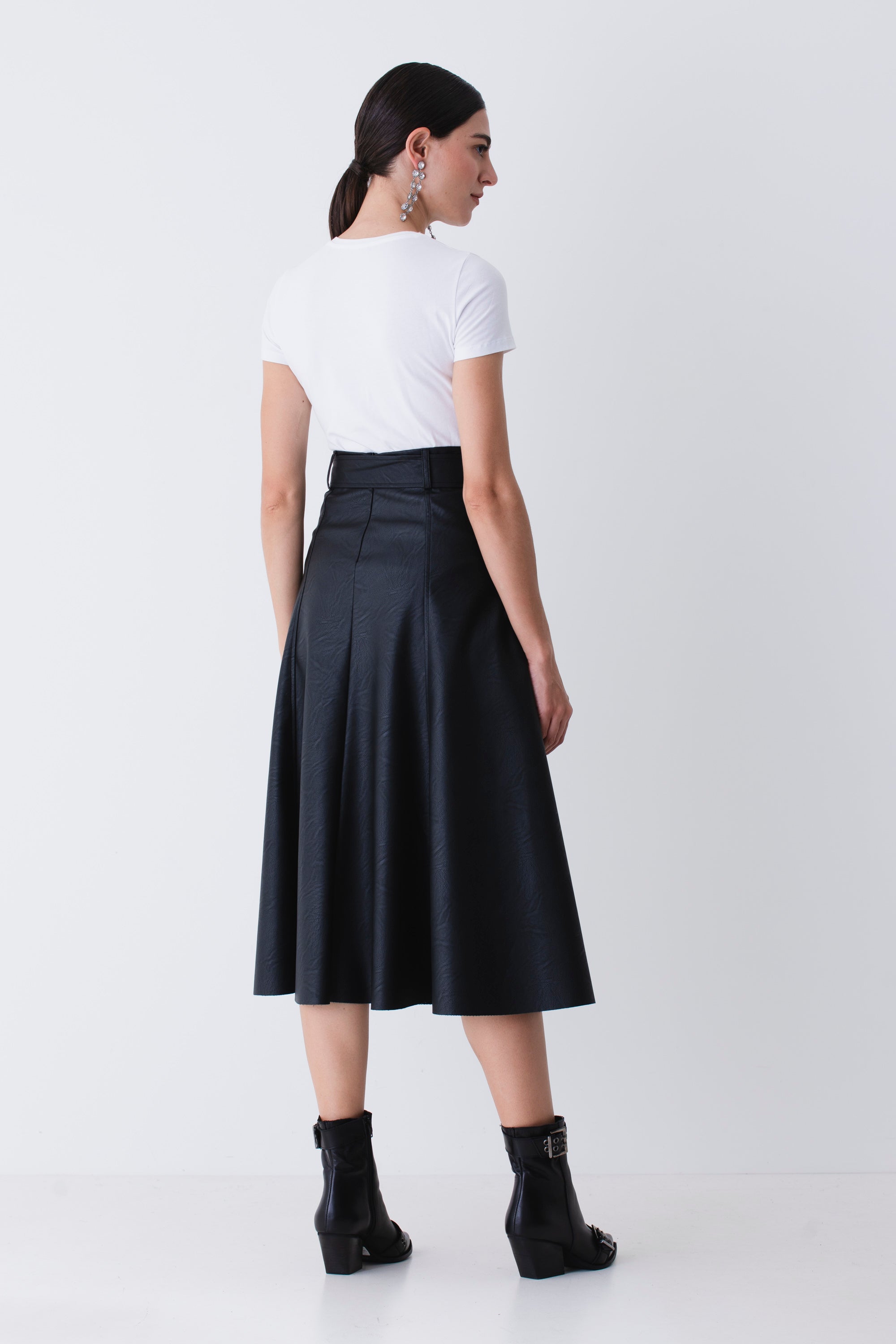 Gonna a ruota in similpelle - FW26