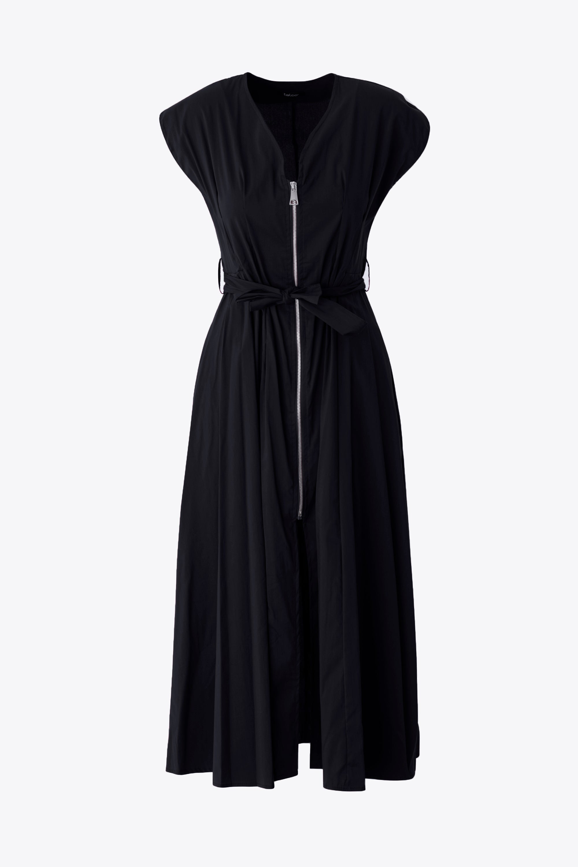 Abito midi con cerniera in cotone elasticizzato - PE25
