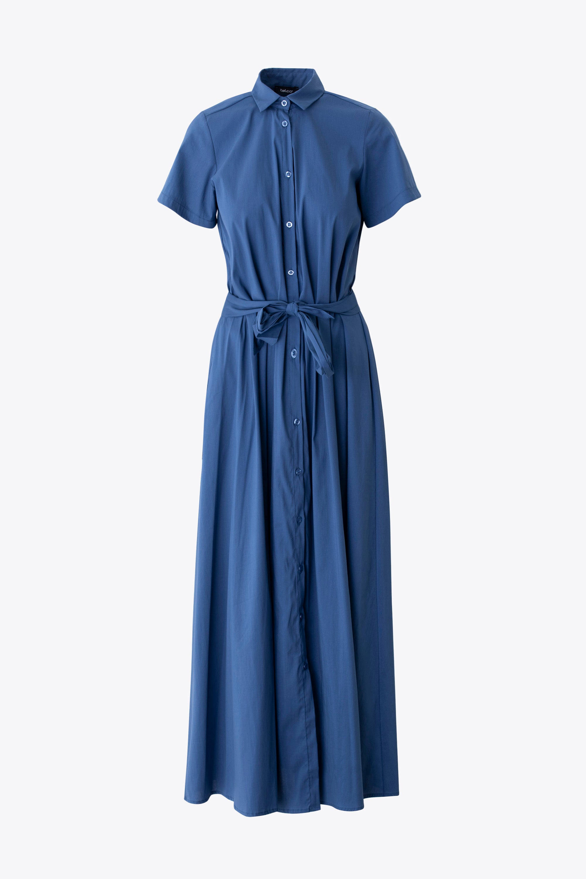 Chemisier lungo in cotone elasticizzato - PE25